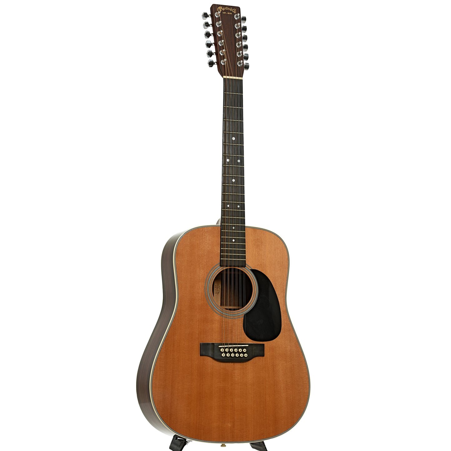 Full front and side of Martin D-12-28