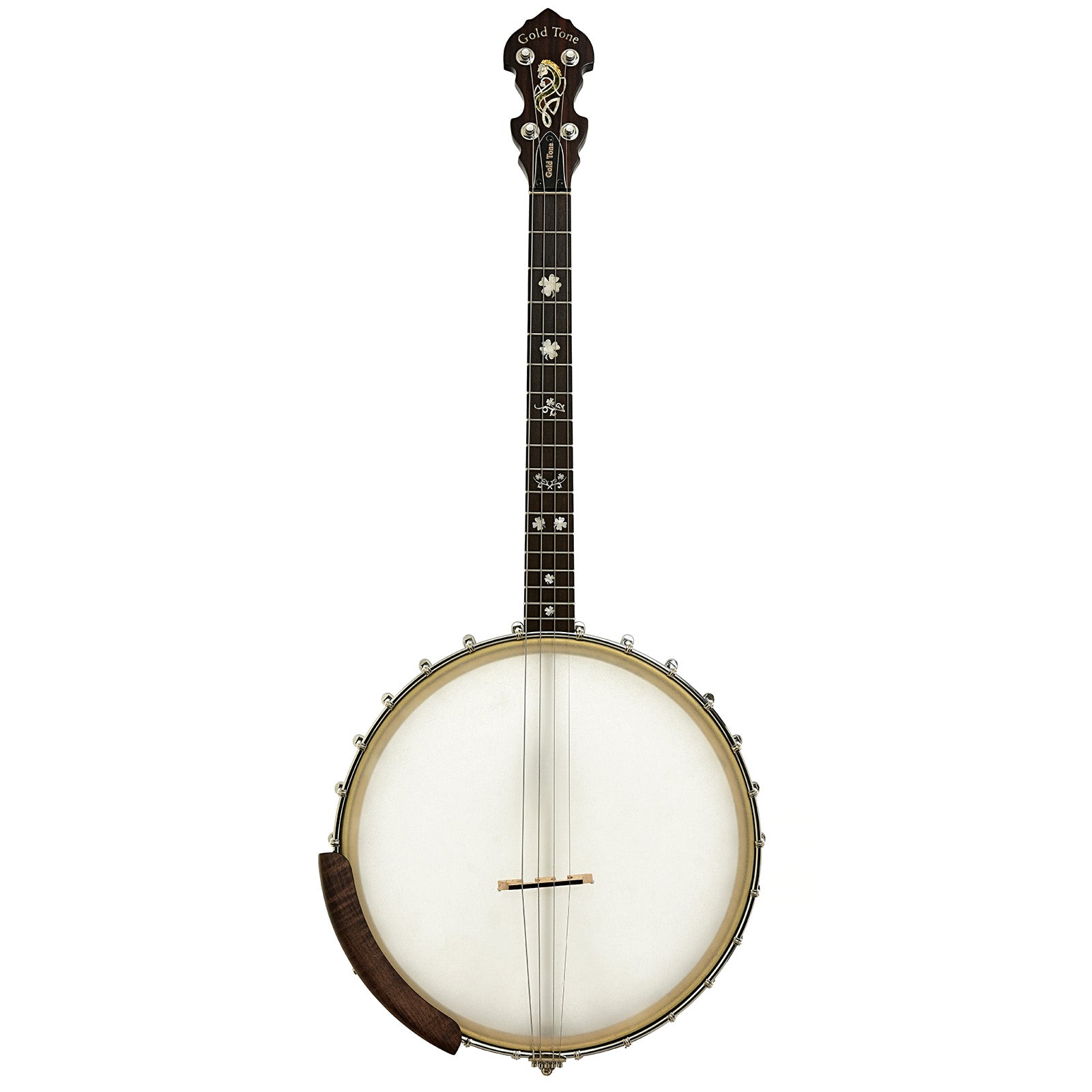 Full front of Gold Tone Irish Tenor Banjo 