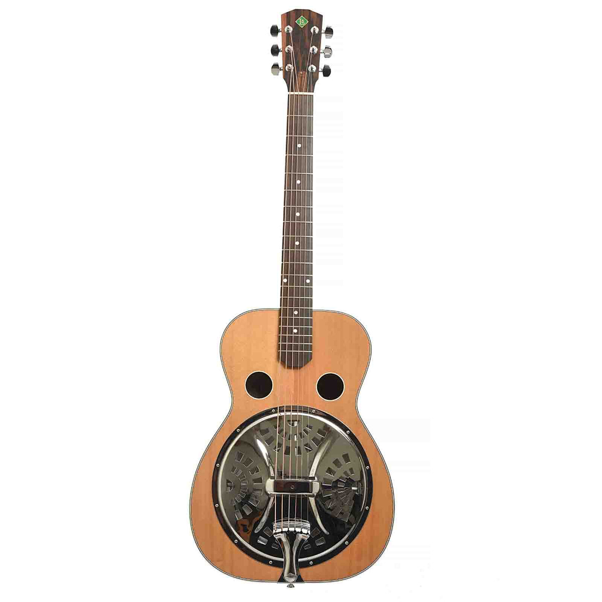 Full Front of Ralph Luttrell T-100B Roundneck Baritone Resonator Guitar