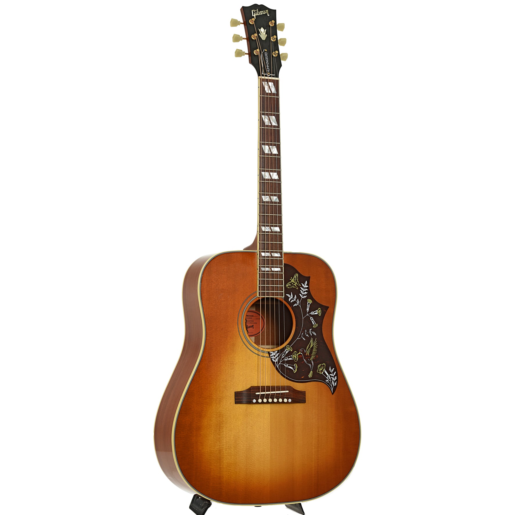 Full front and side of Gibson Hummingbird Original Acoustic Guitar