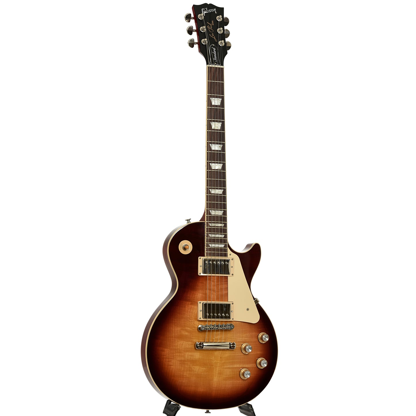 Full front and side of Gibson Les Paul Standard Electric Guitar 