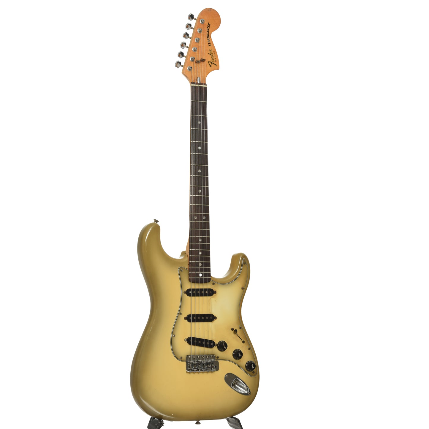 Full front and side of Fender Stratocaster Electric Guitar 