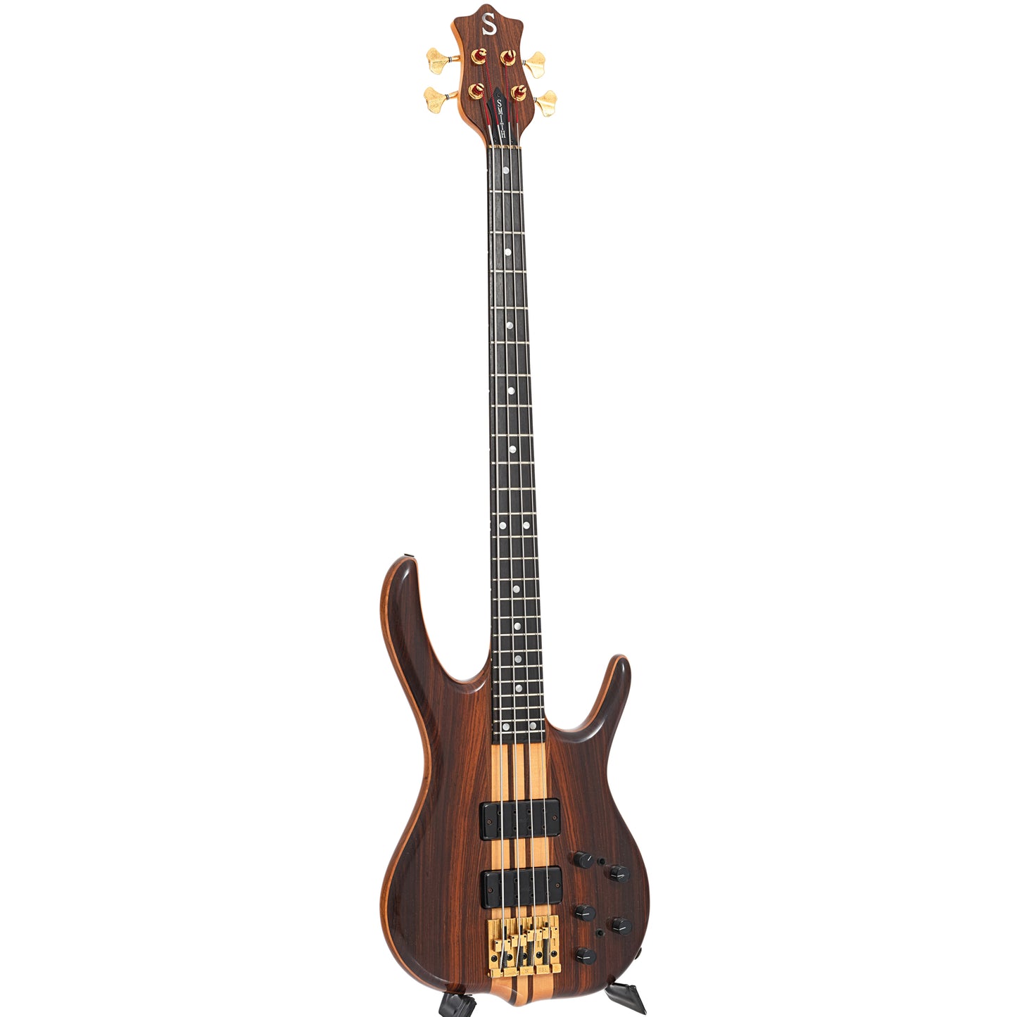 Full front and side of Ken Smith BSR4 Elite 4-String Electric Bass