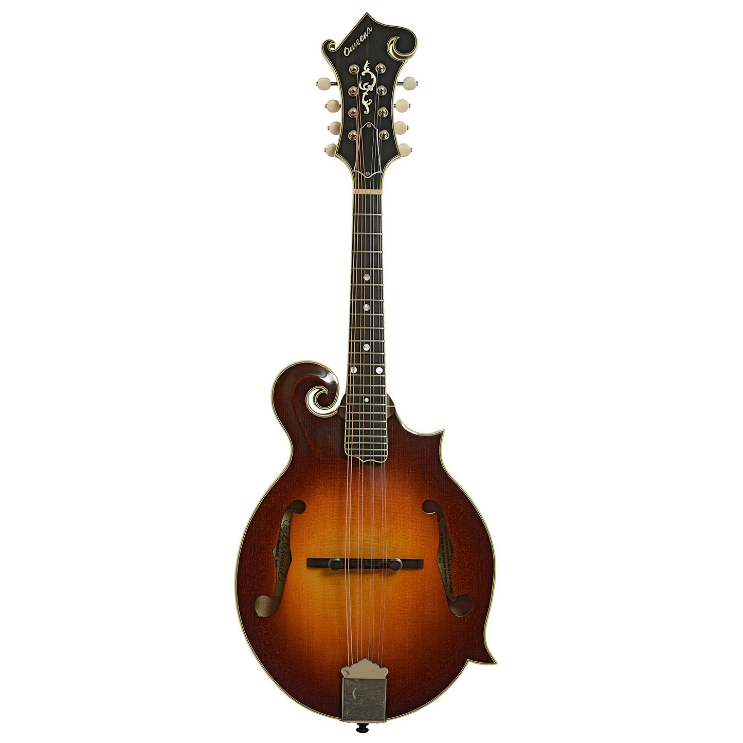 Full front of Omeena F-Style Mandolin 