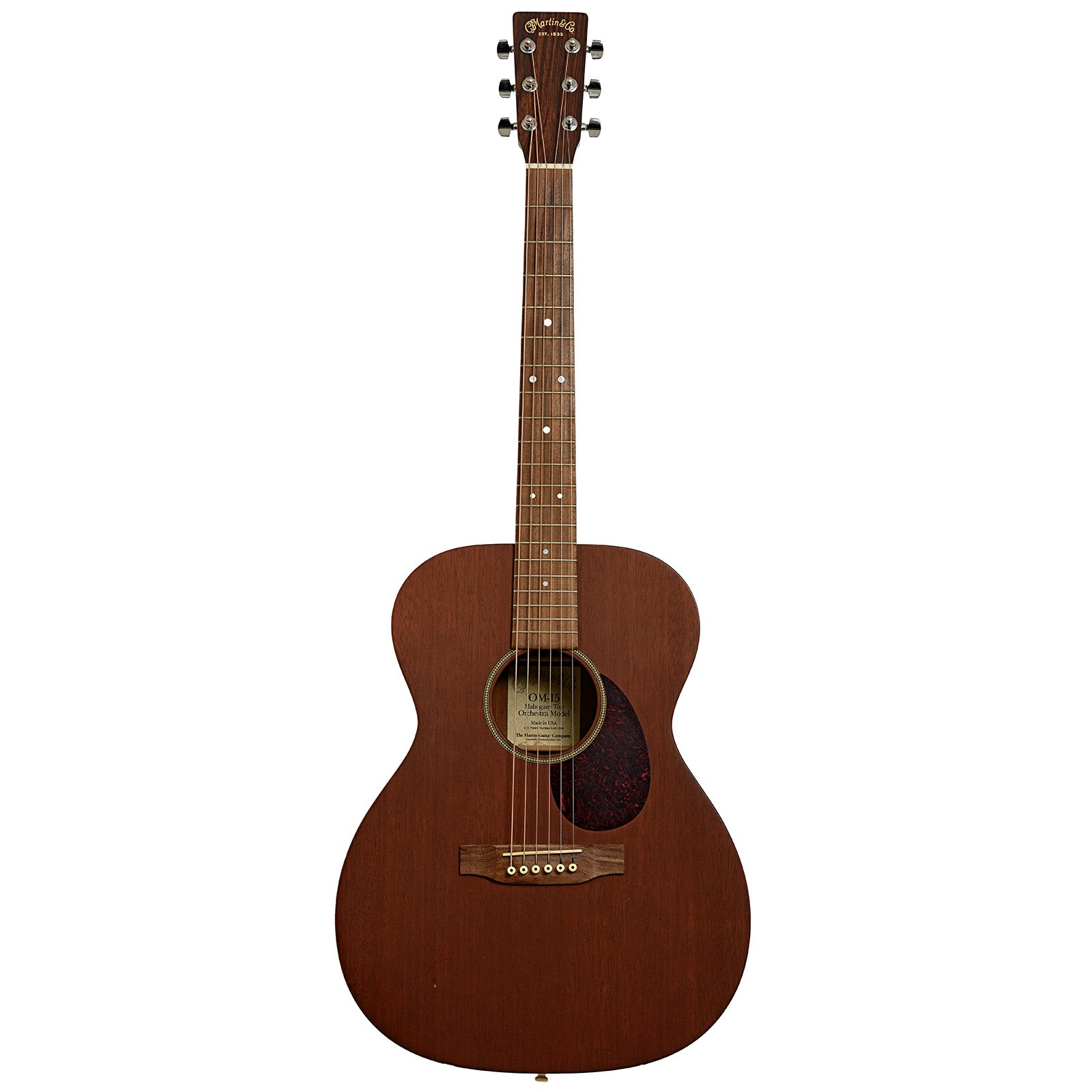 Full front of Martin OM-15 Acoustic Guitar 