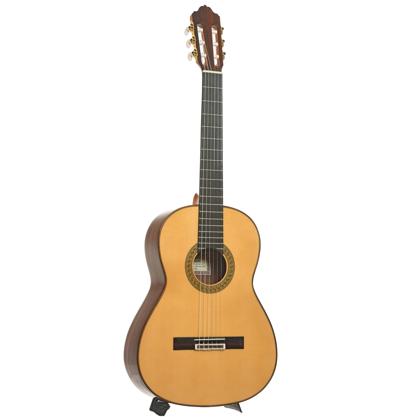 Full front and side of Esteve 7SR Classical Acoustic Guitar