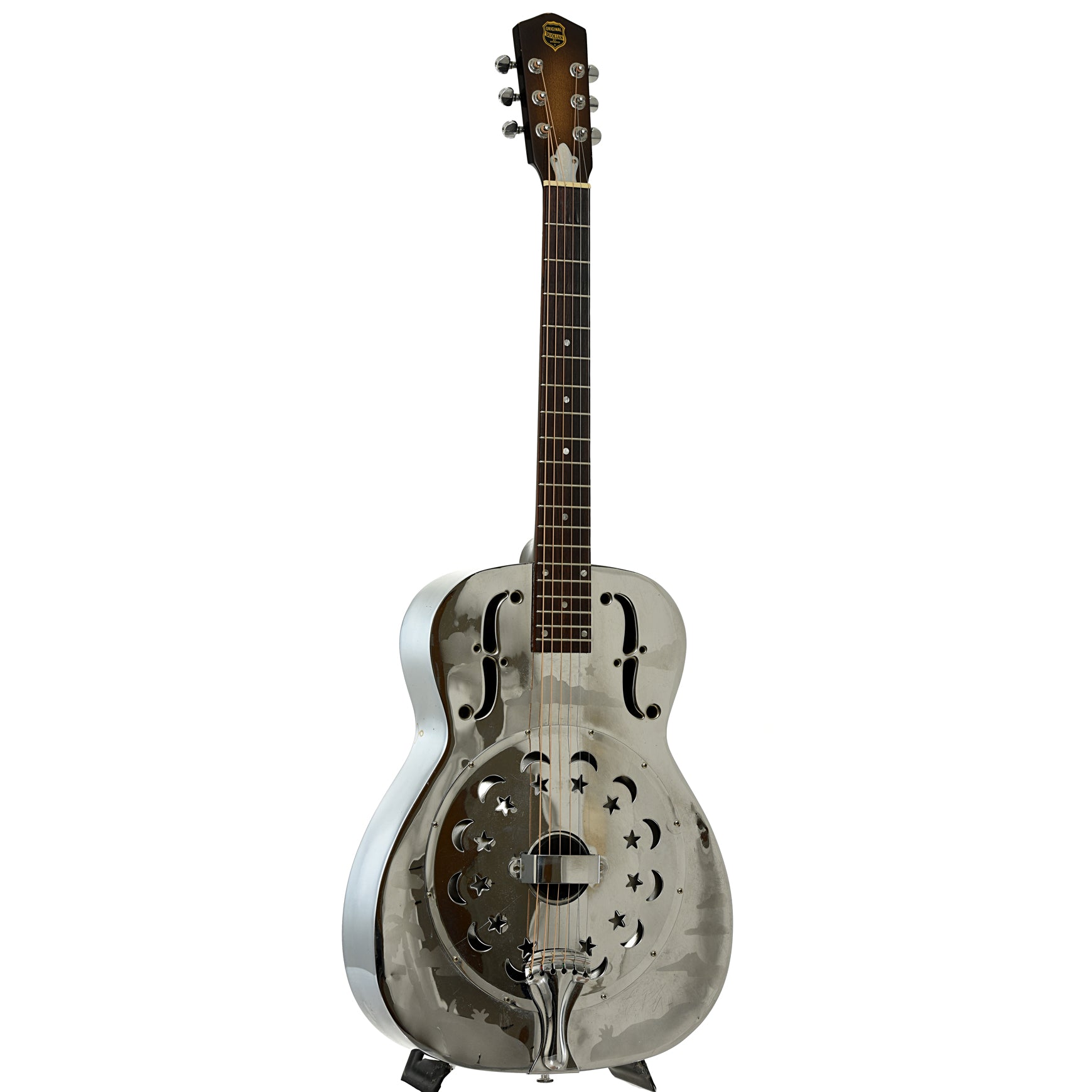 Full front and side of Dobro Model 90 Duolian Resonator Guitar 