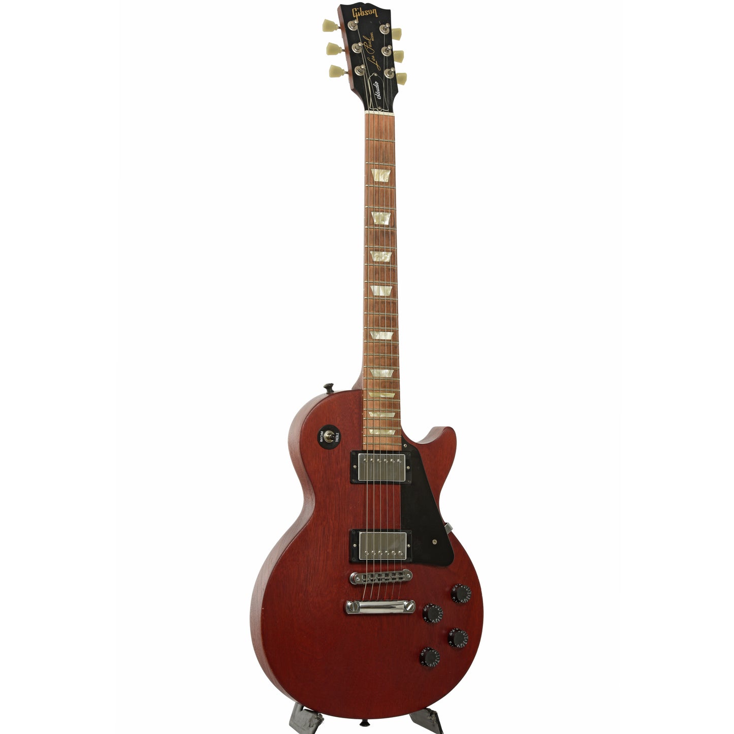 Full front and side of Gibson Les Paul Studio Faded Electric Guitar