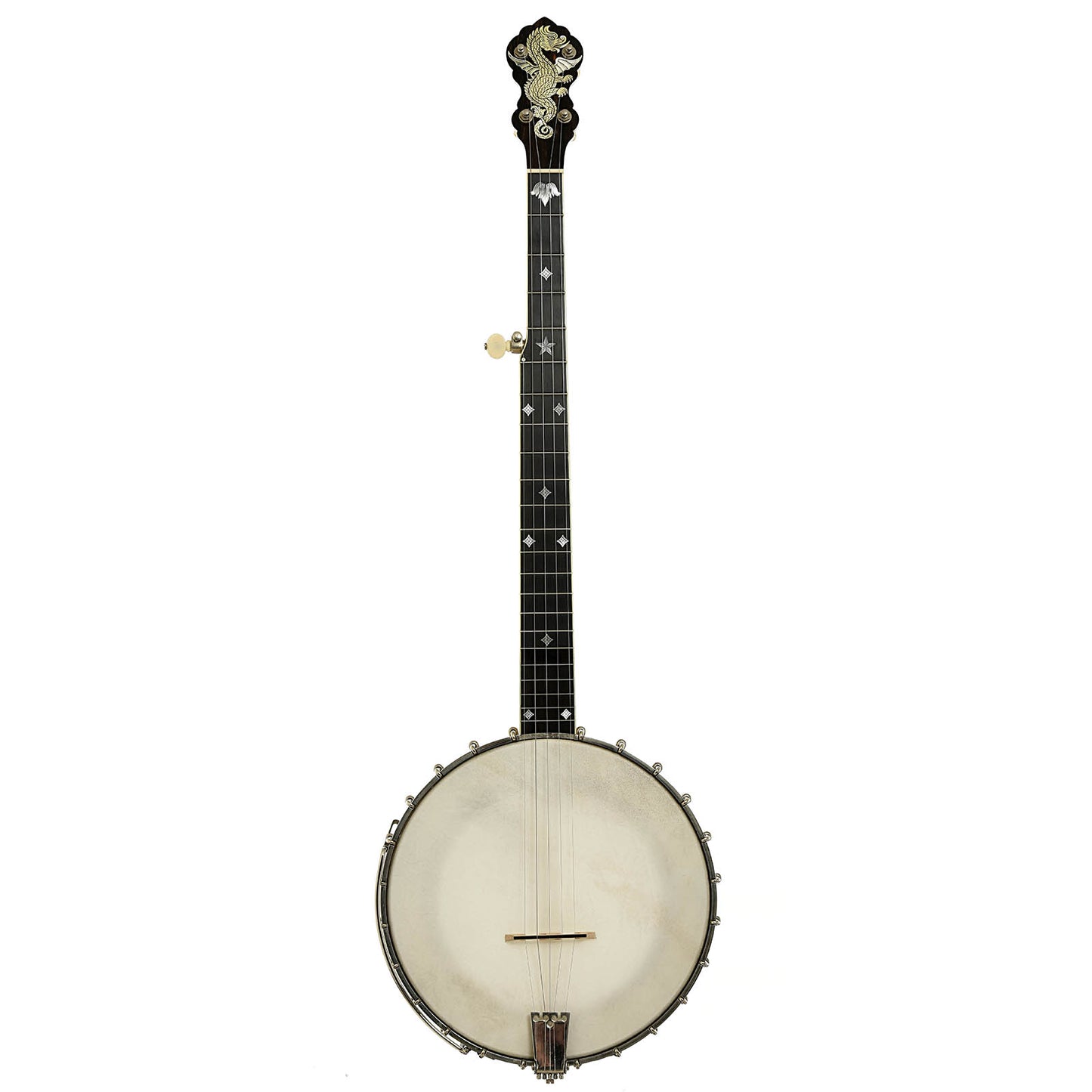 Full front of Bart Reiter Professional Custom Open Back Banjo