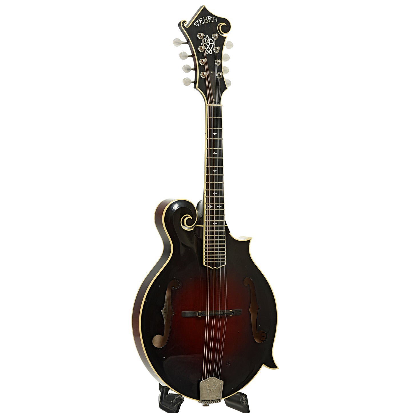 Full front and side of Weber Yellowstone Model F-Style Mandolin