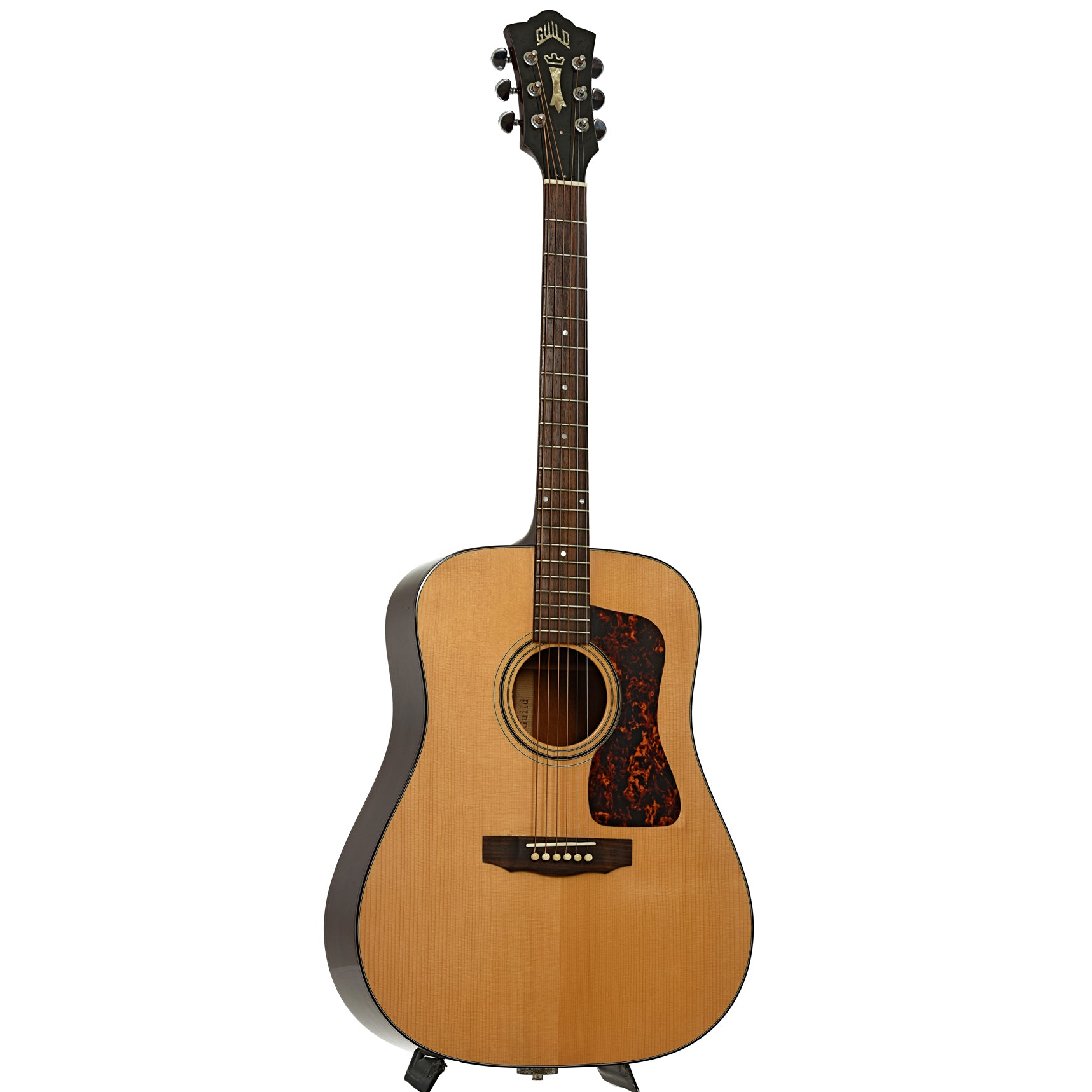 Full front and side of Guild D-40 Acoustic Guitar