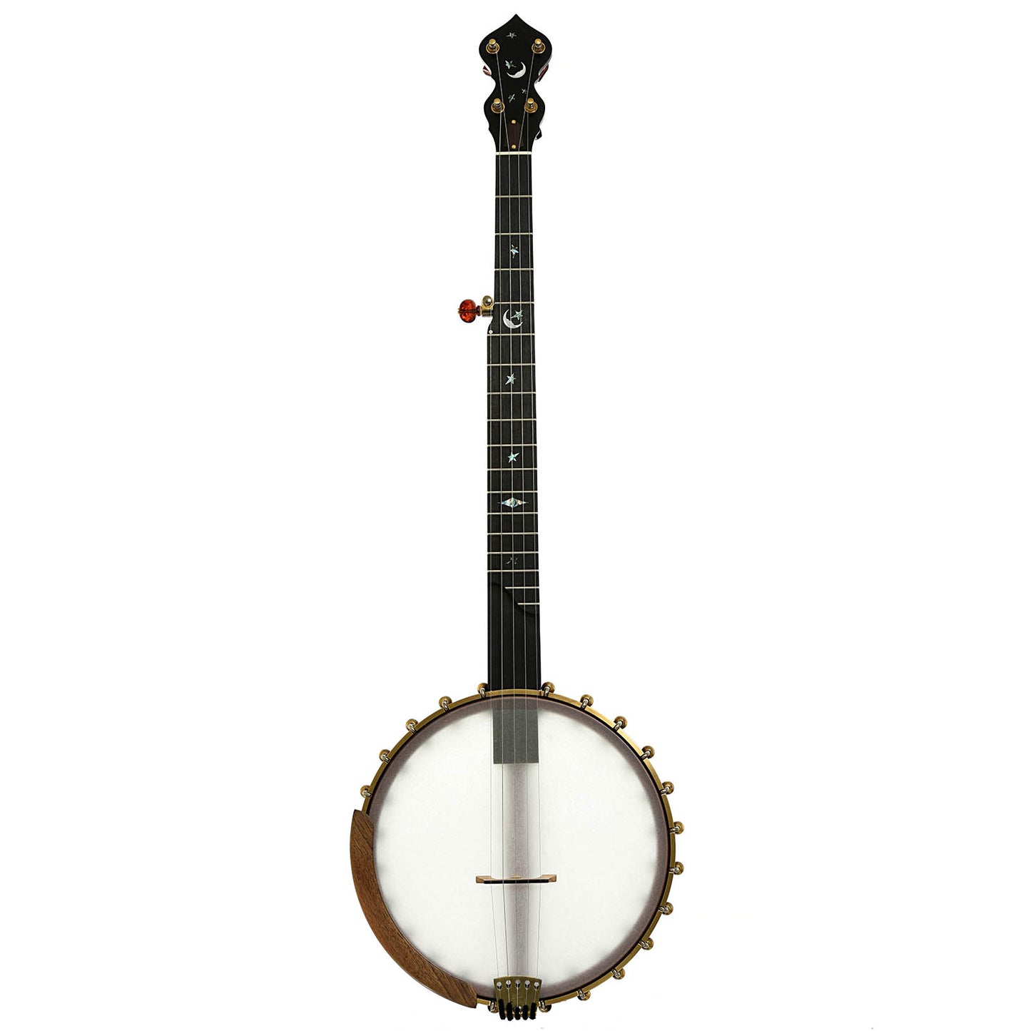 Full front of Ome Jubilee 11" Openback Banjo, Maple Neck
