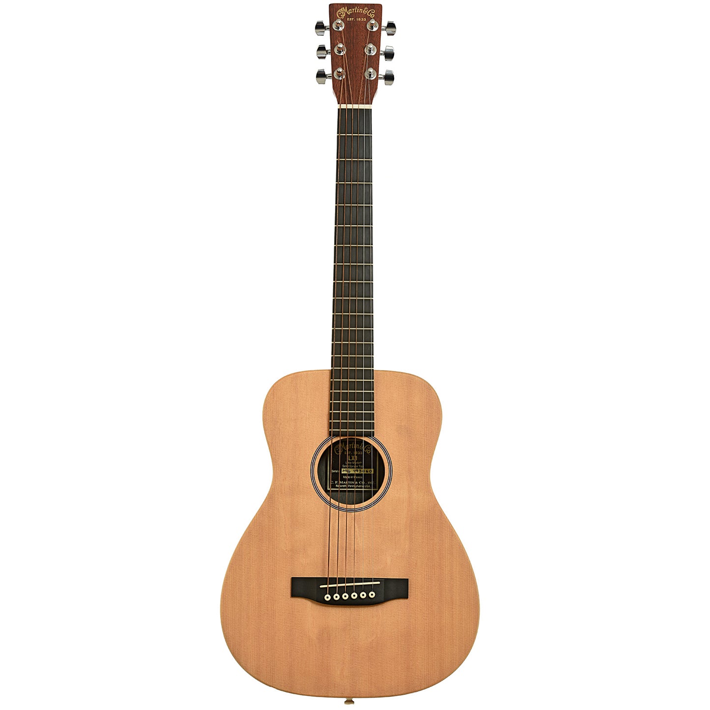 Full front of Martin LX-1 Little Martin Acoustic Guitar