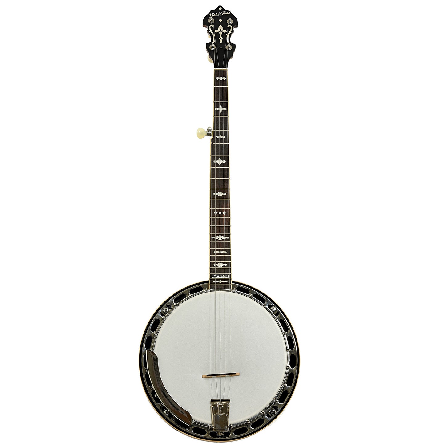Full front of Gold Tone OB-150 Resonator Banjo 