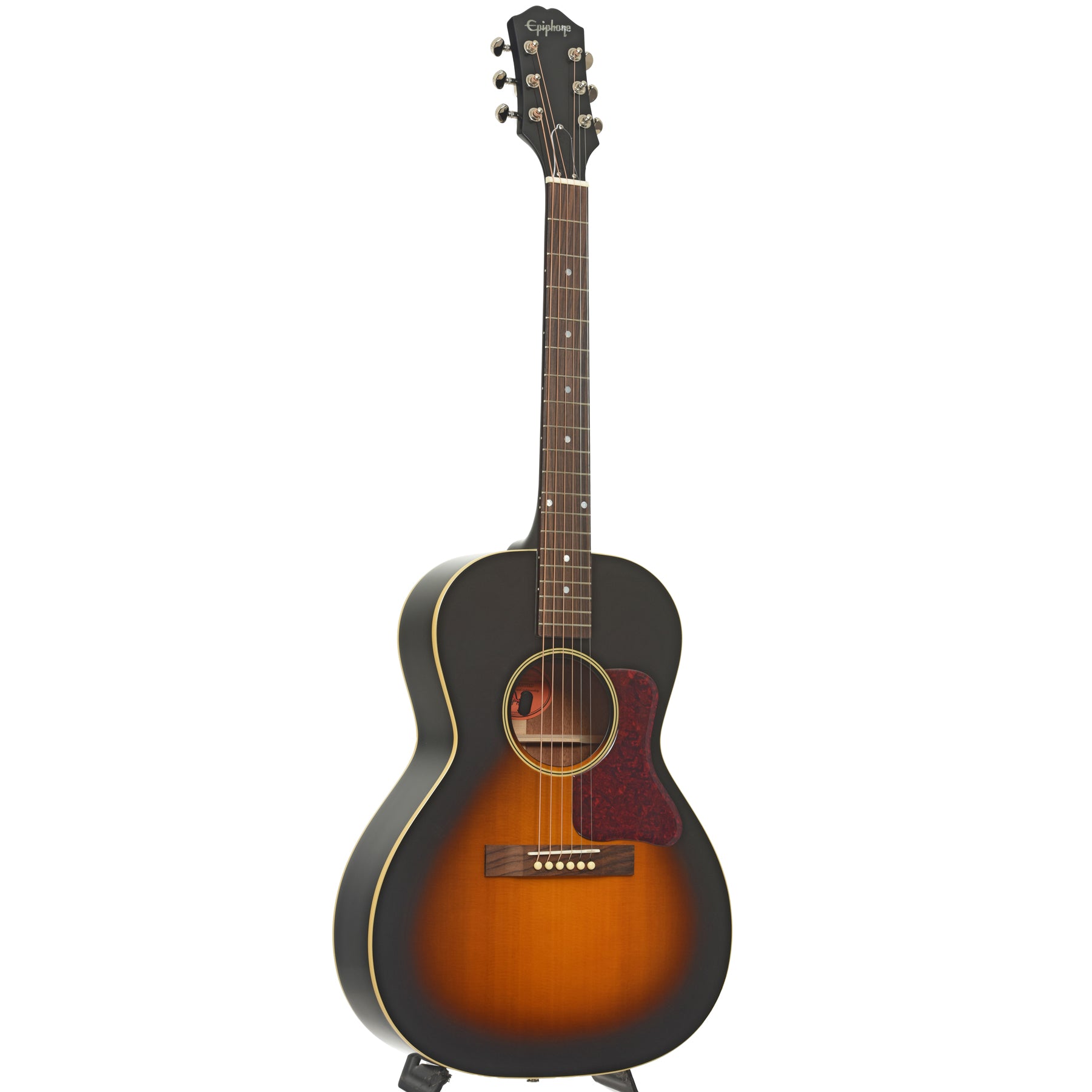 Full front and side of Epiphone L-00 Standard Acoustic Guitar  