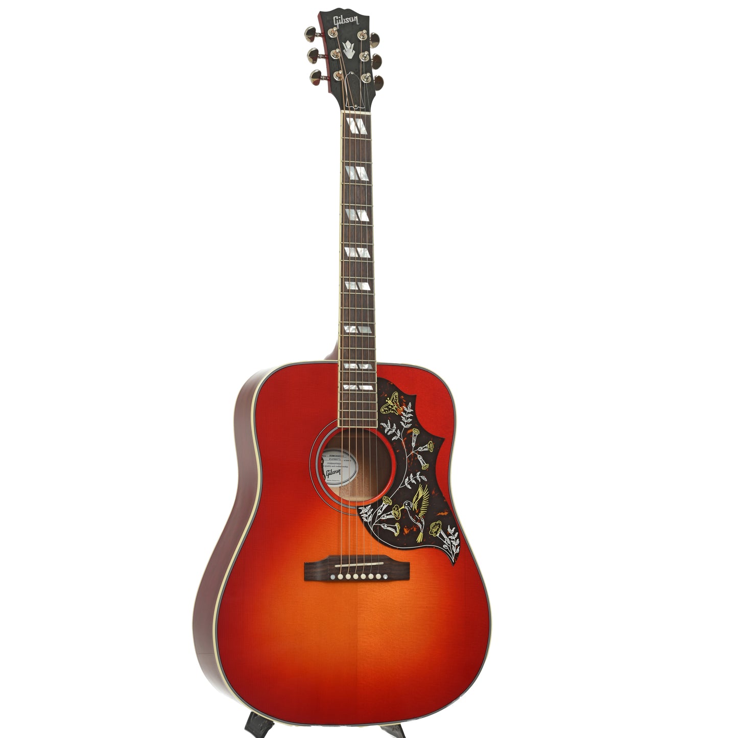 Full front and side of Gibson Hummingbird Standard Acoustic Guitar