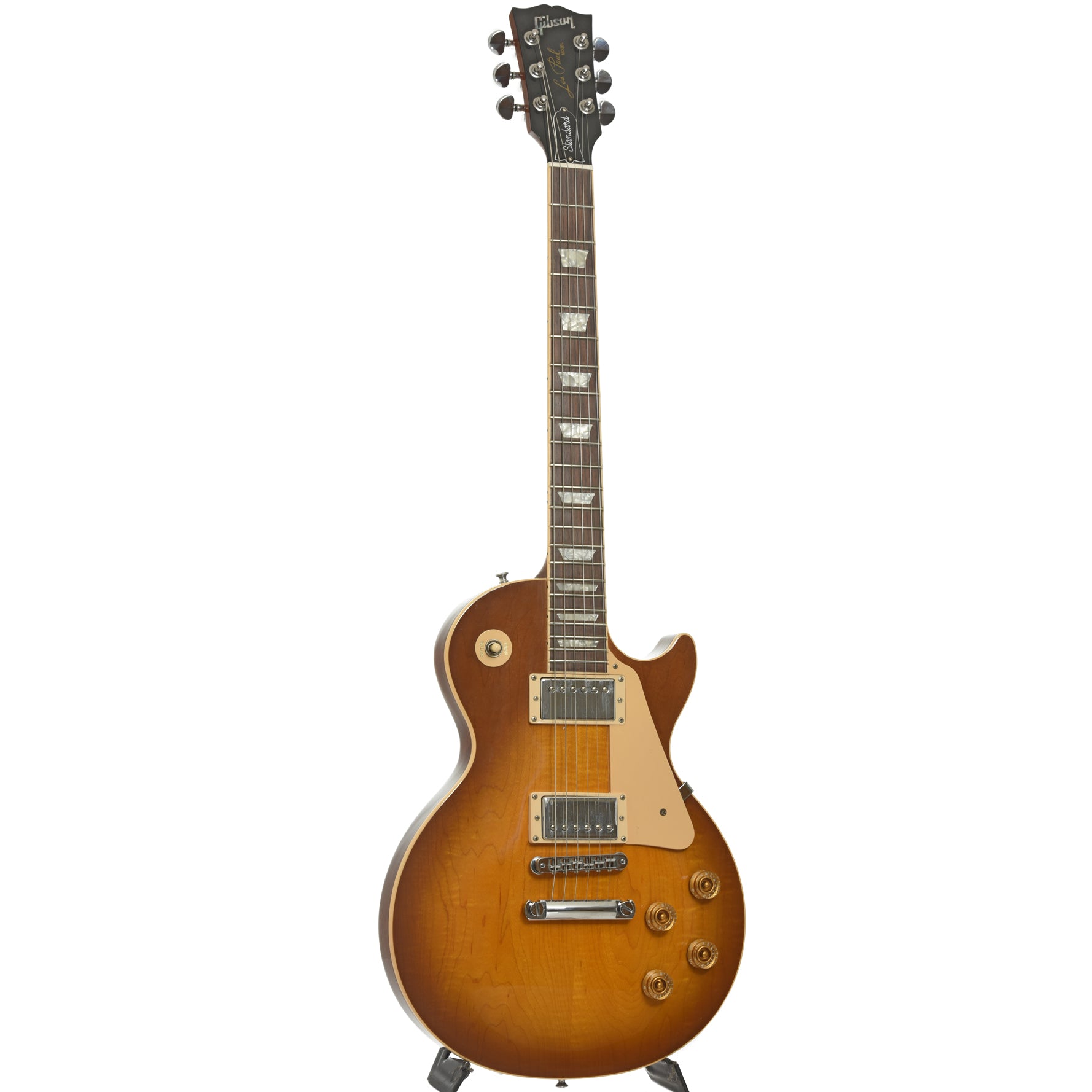 Full front and side of Gibson Les Paul Standard Electric Guitar
