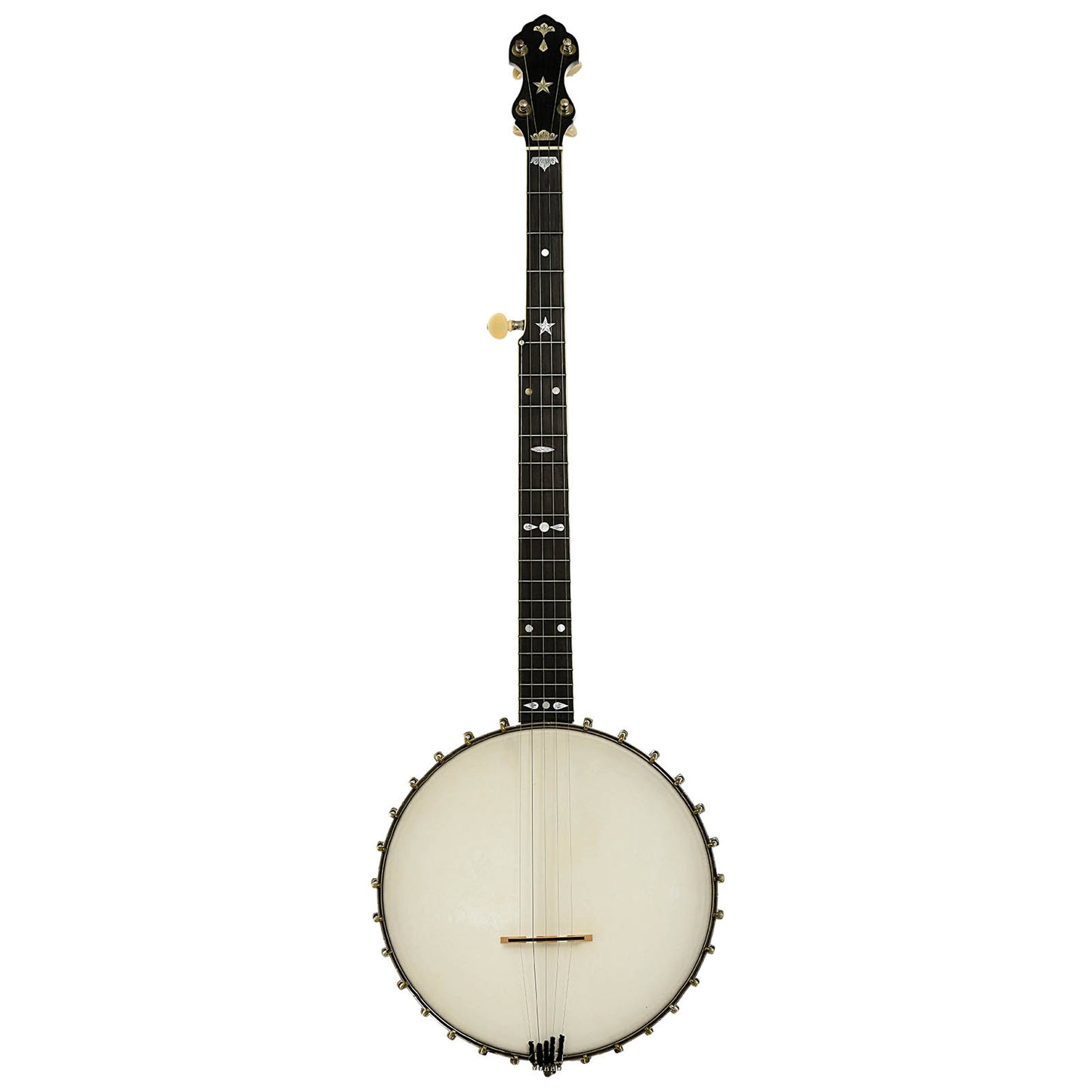 Full front of Fairbanks Imperial Electric No.0 Open Back Banjo