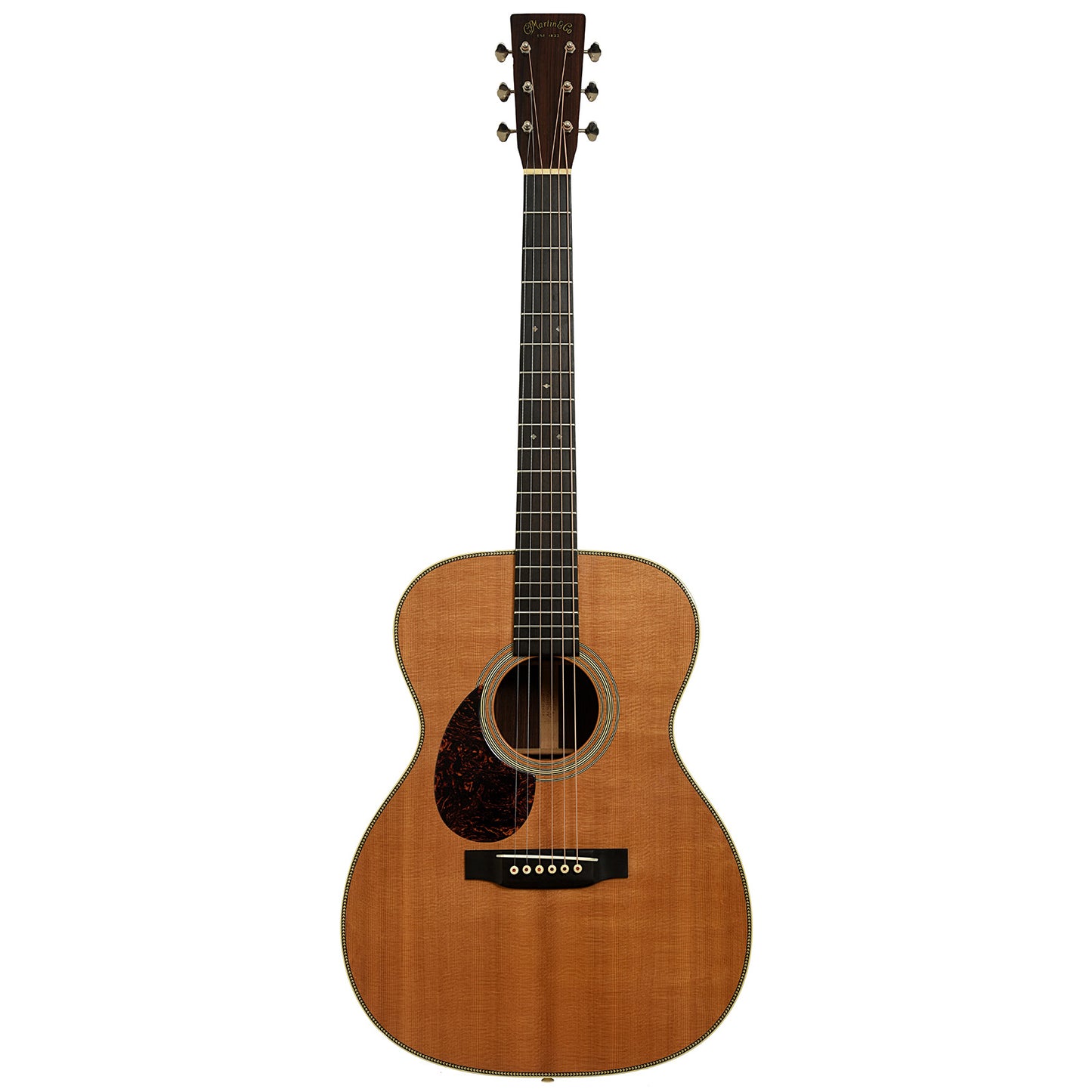 Full front of Martin OM-28V L Acoustic Guitar 
