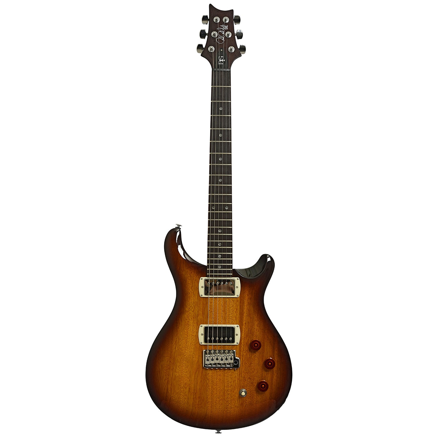 Full front of PRS SE DGT Standard McCarty Tobacco Sunburst Electric Guitar