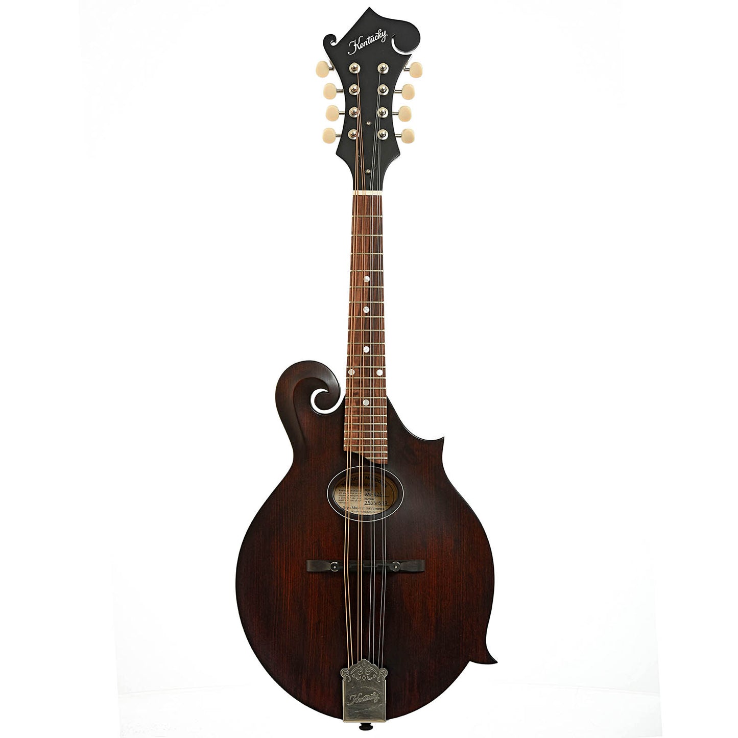 Full front of Kentucky KM-626 Oval Hole F-Model Mandolin