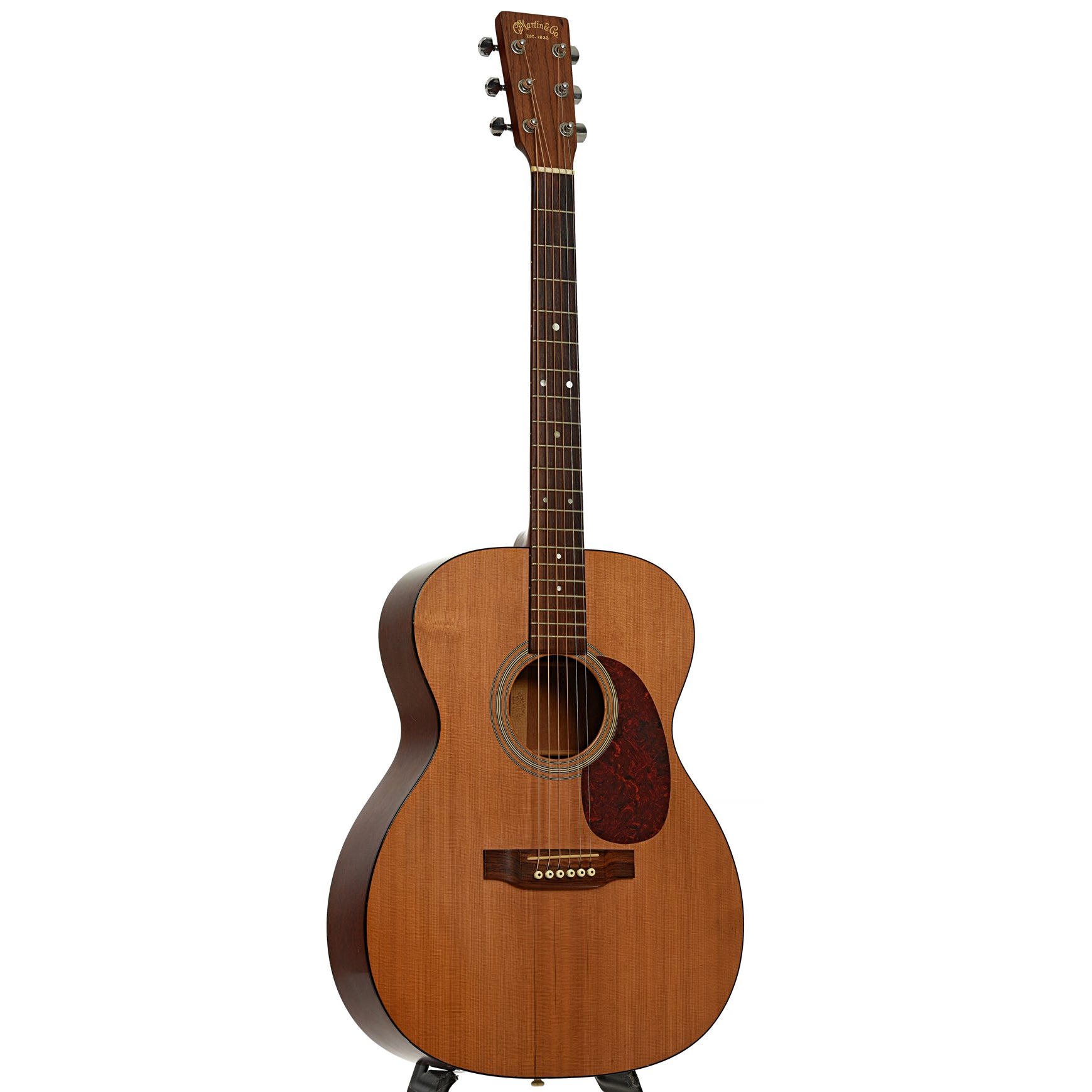 Full front and side of Martin 000-1 Acoustic Guitar