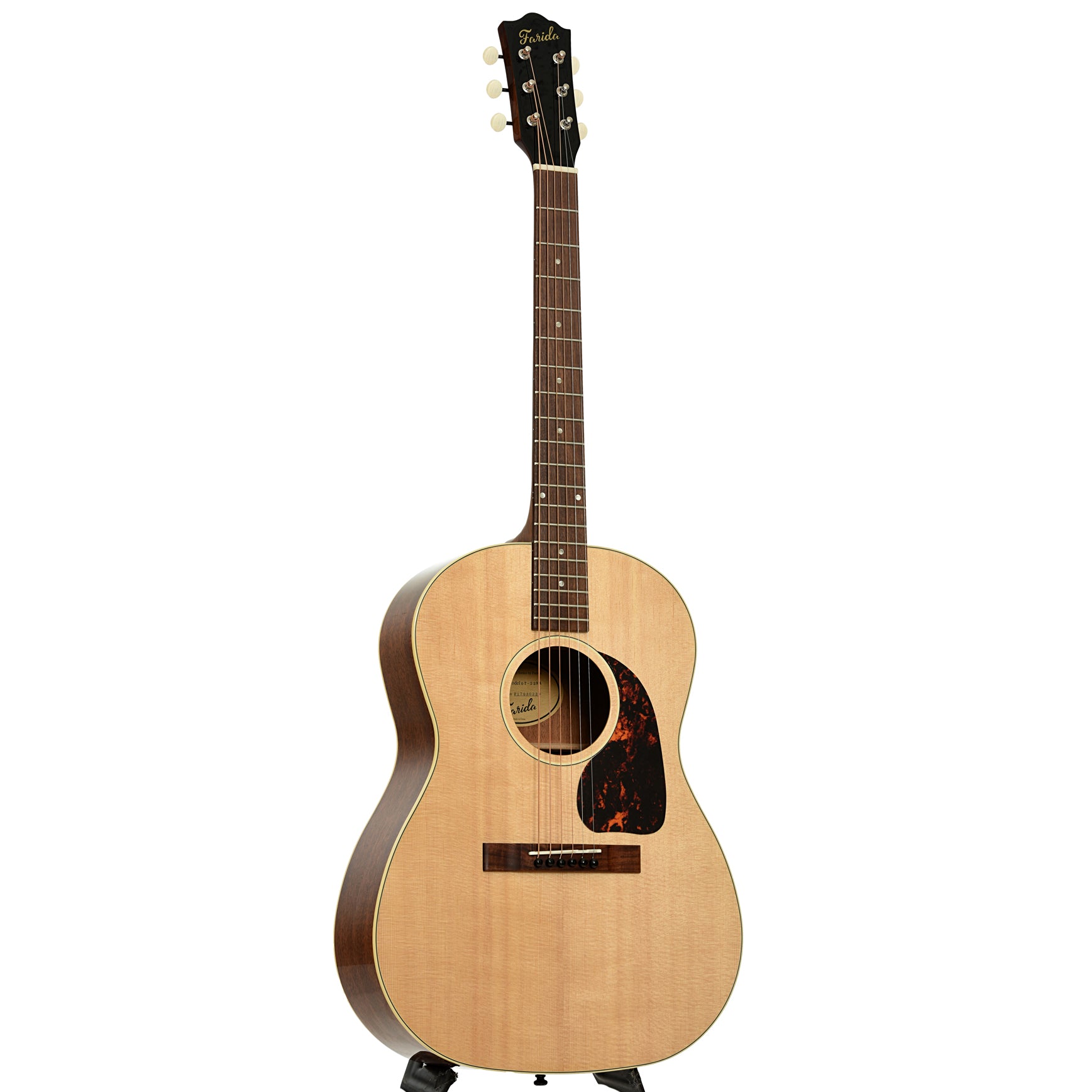 Full front of Farida Old Town Series OT-22 NA Acoustic Guitar 