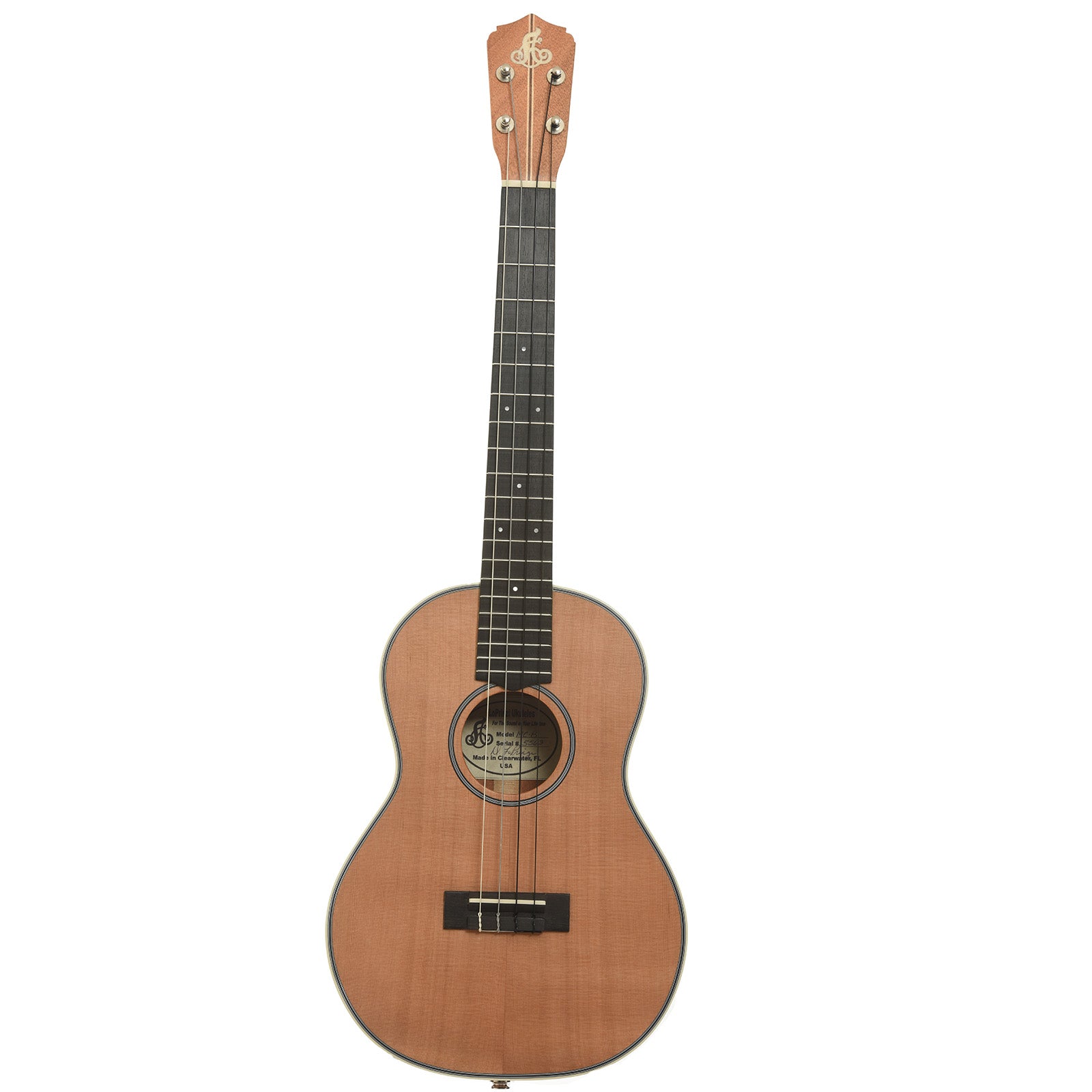Full front of LoPrinzi MC-B Baritone Ukulele 