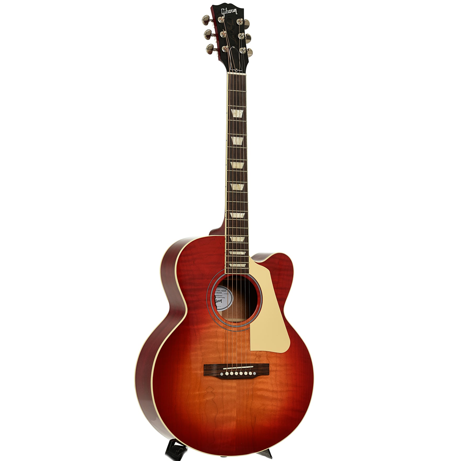 Full front and side of Gibson Les Paul Parlor Acoustic-Electric Guitar 