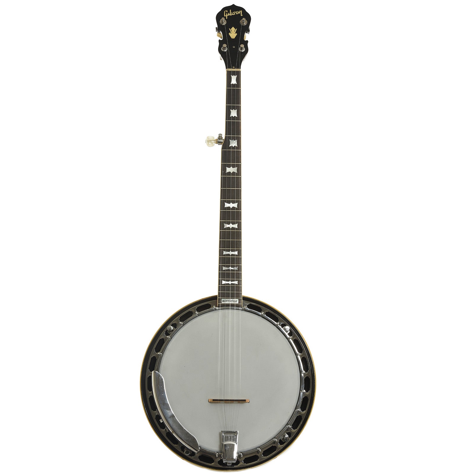 Full front and side of Gibson RB-25 Resonator Banjo