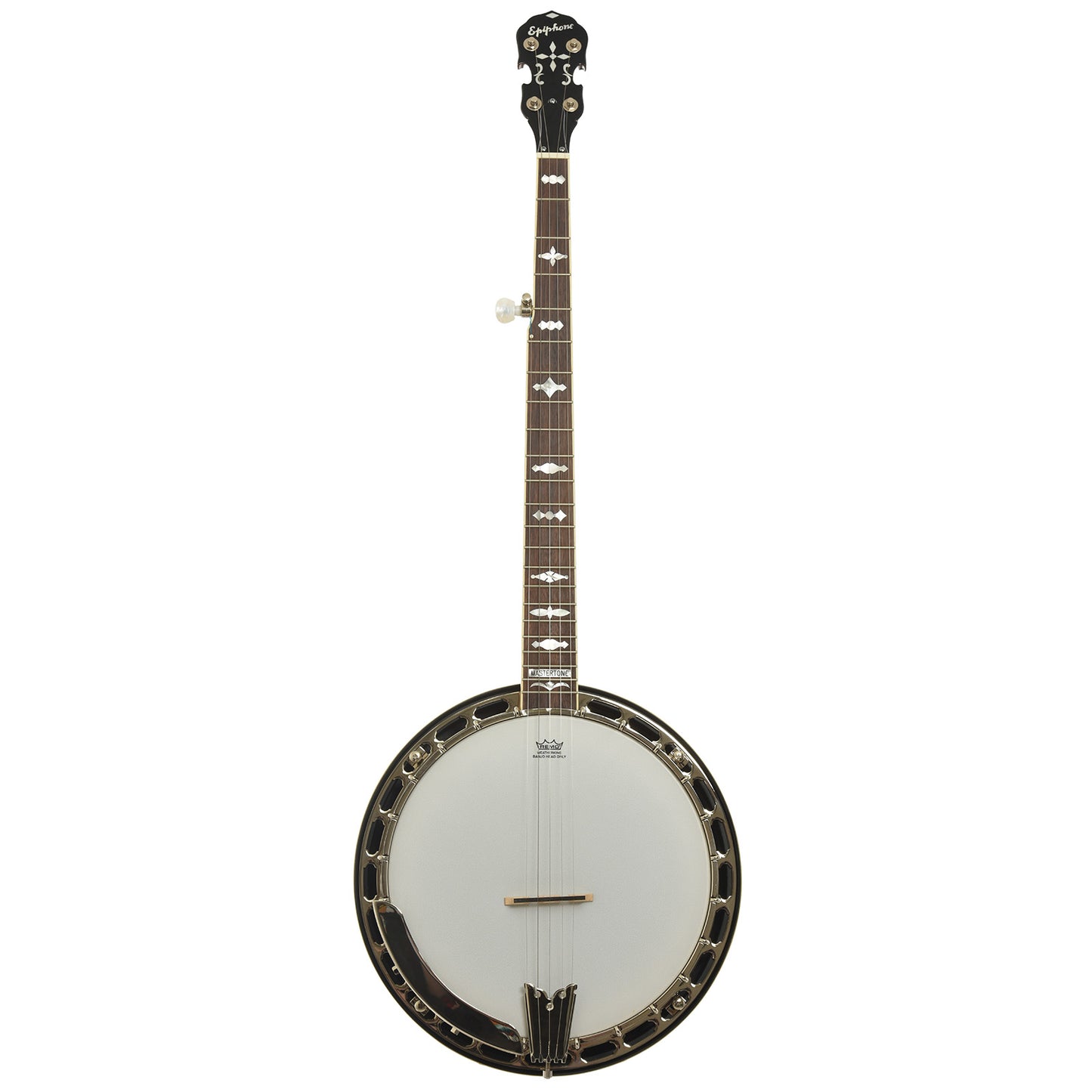 Full front of Epiphone Mastertone Classic Resonator Banjo