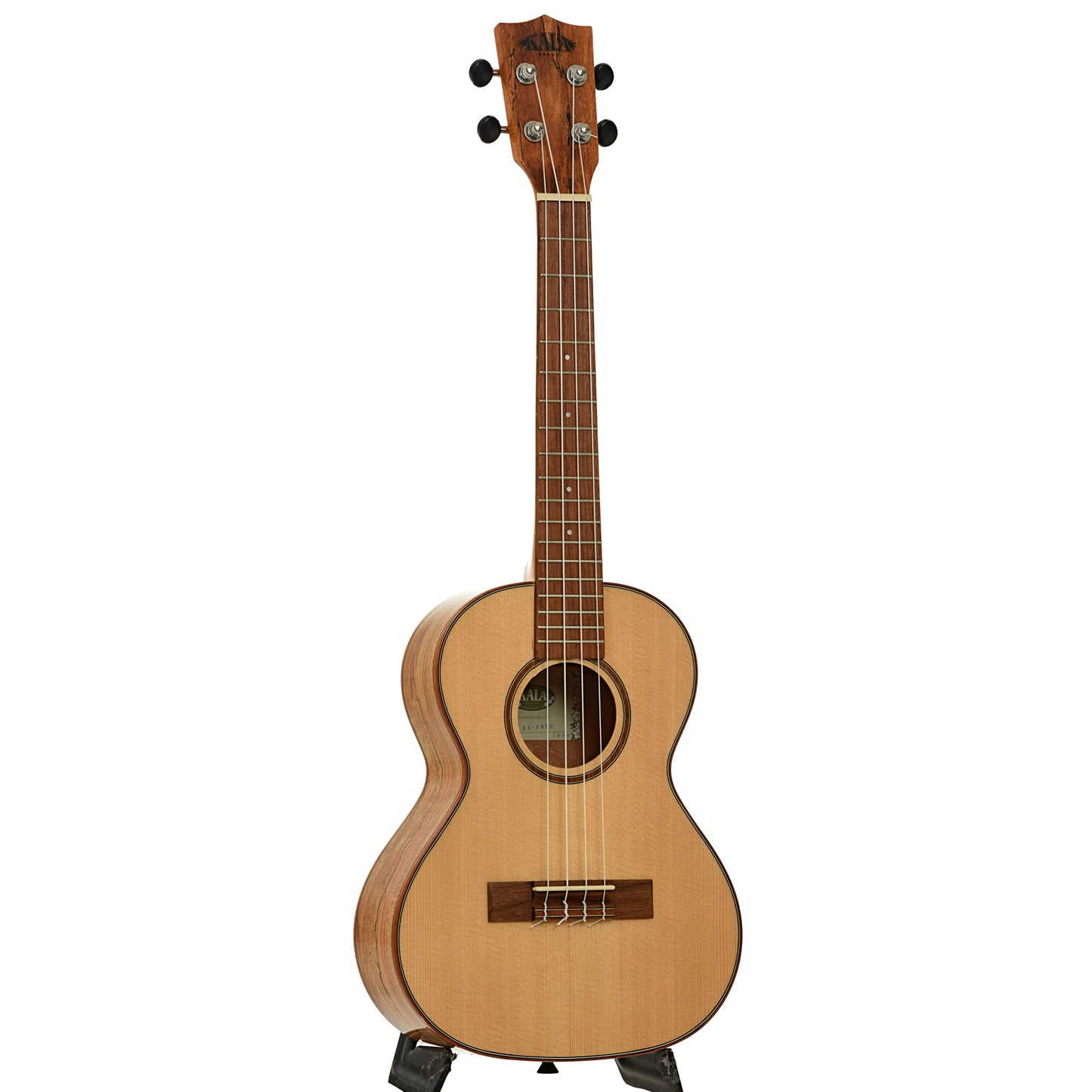 Full front and side of Kala KA-FMTG Tenor Ukulele 