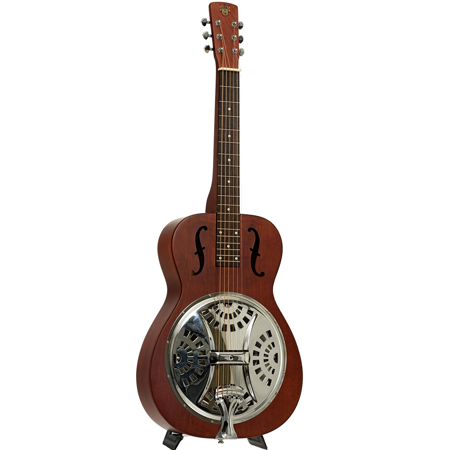 Full front and side of Dobro Hound Dog Squareneck Resonator Guitar