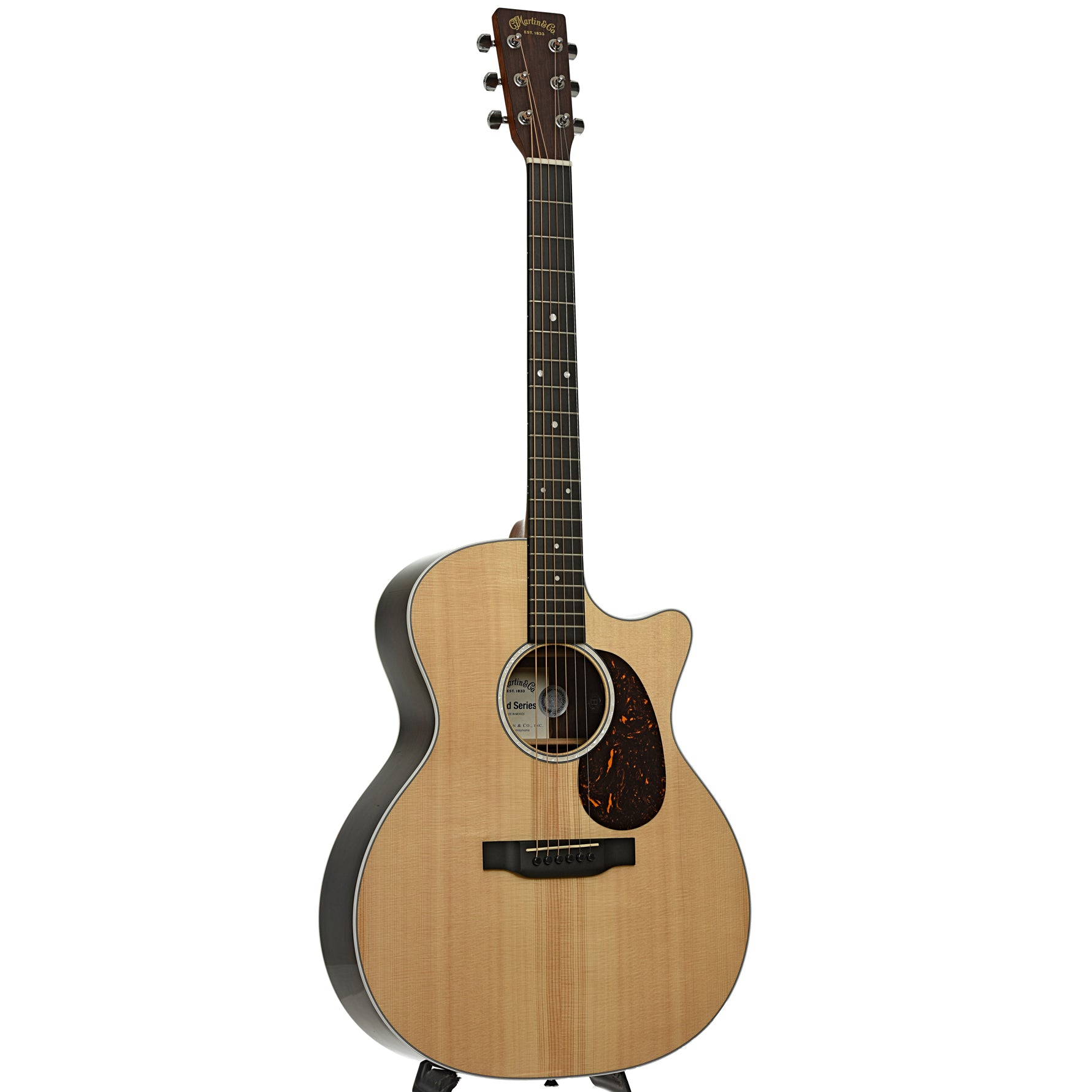Full front and side of Martin GPC-13E Ziricote Acoustic-Electric Guitar 