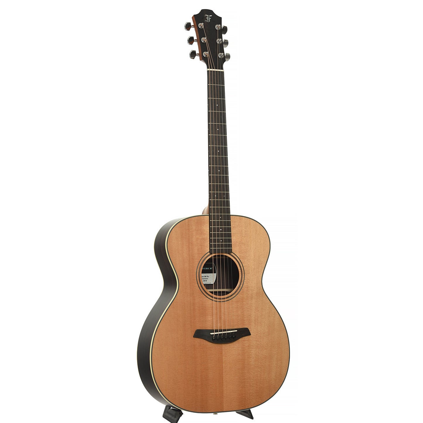 Full front and side of Furch Green Series OM-TR a OM Acoustic Guitar