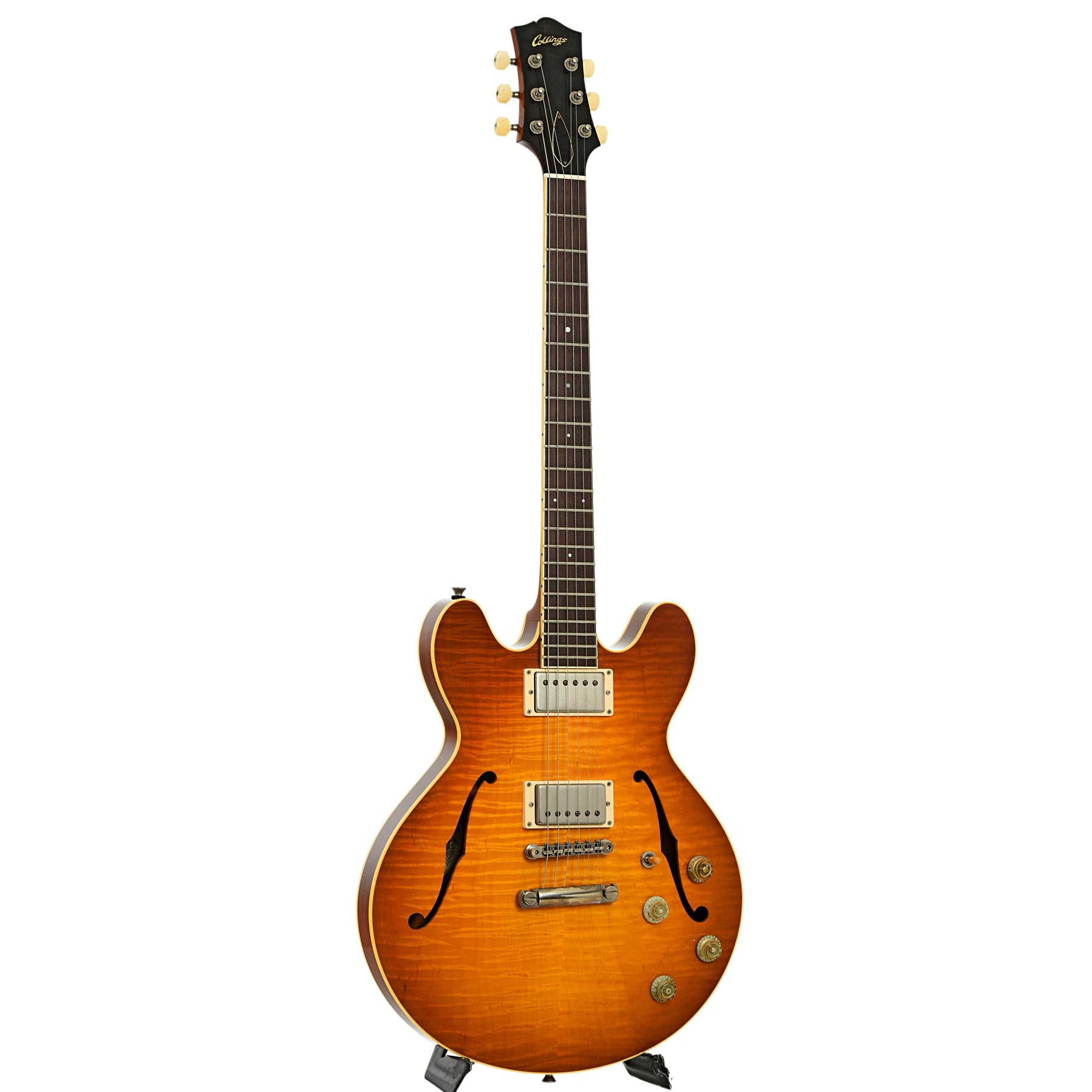 Full front and side of Collings I-35 Hollowbody Electric Guitar