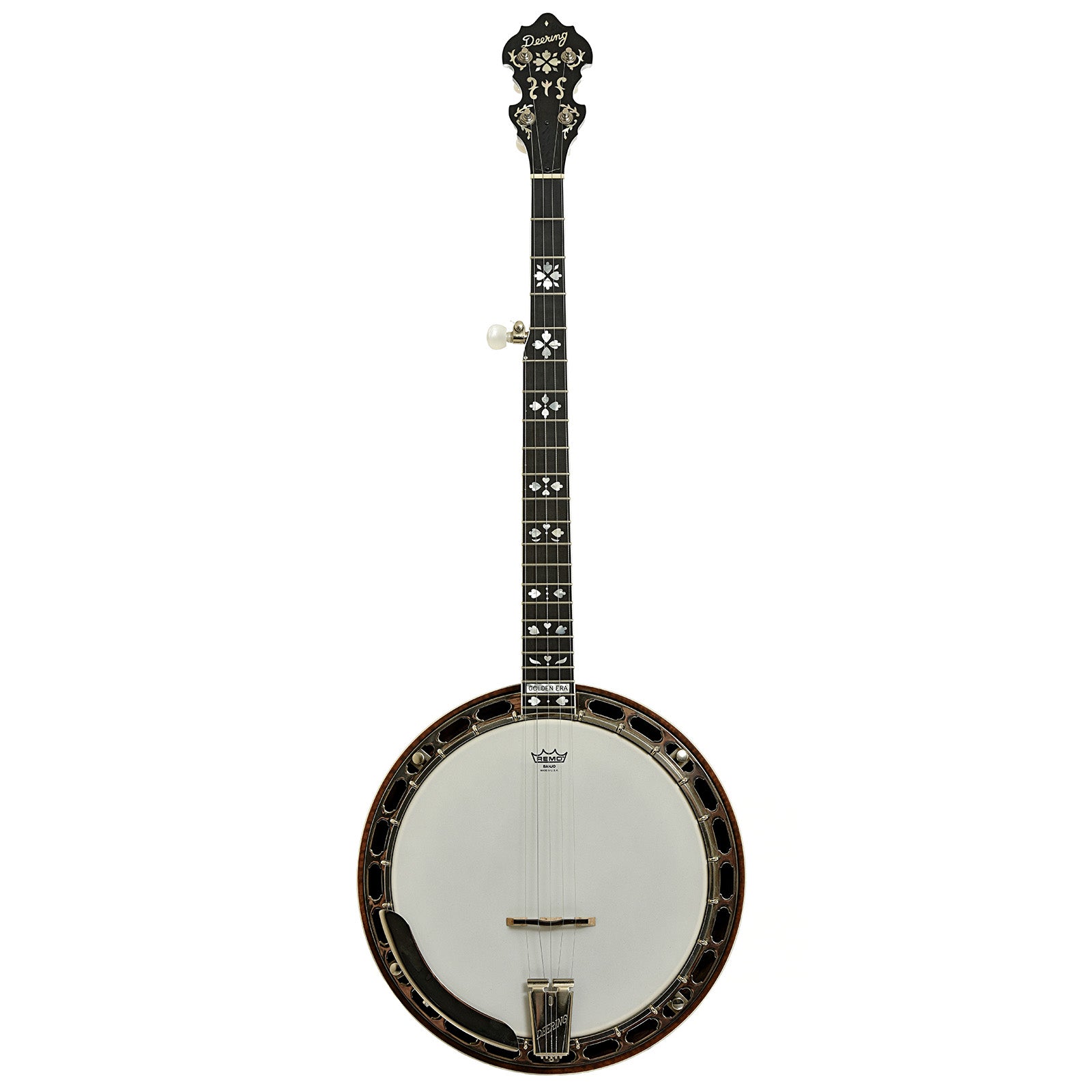Full front of Deering Golden Era Resonator Banjo