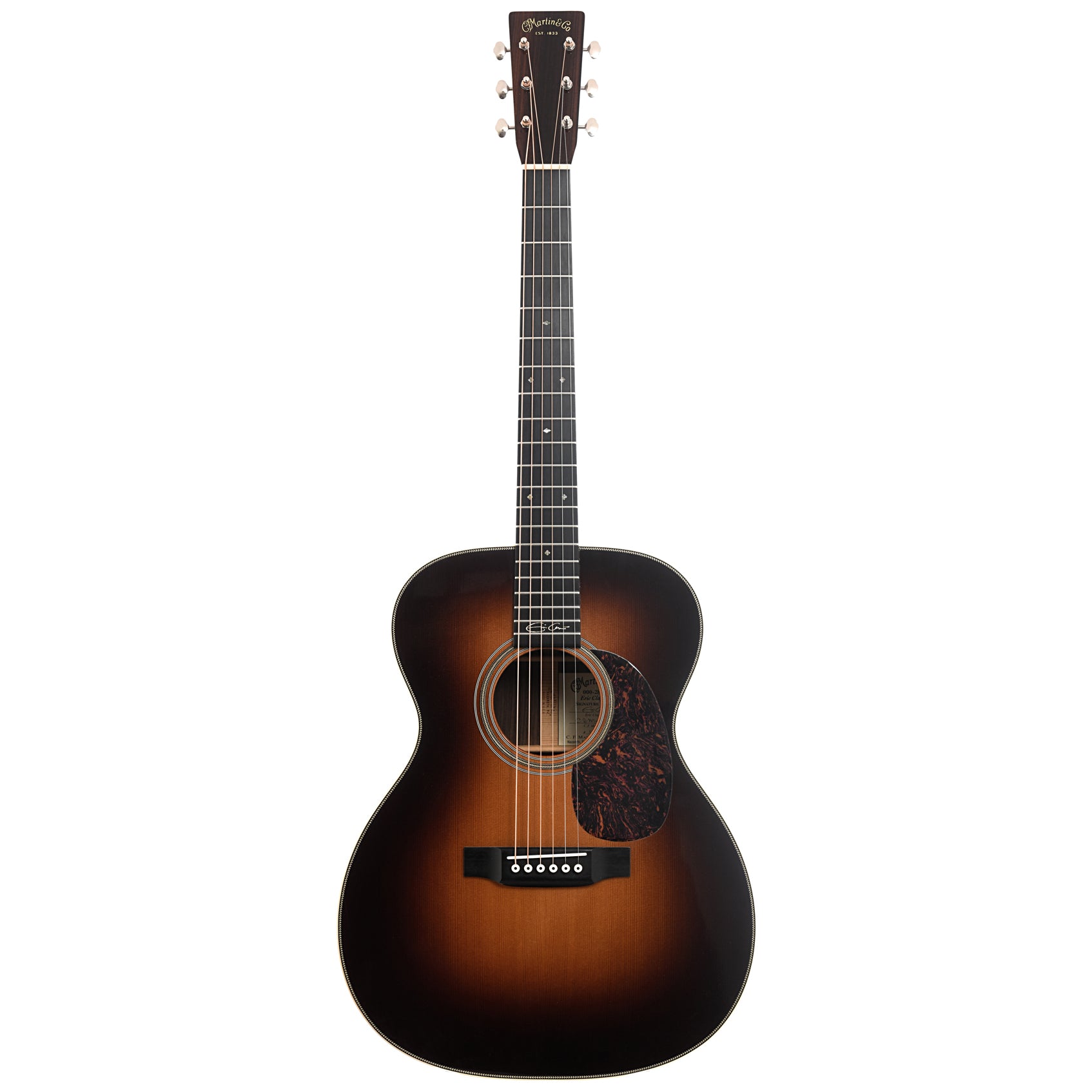 Full front of Martin 000-28EC Sunburst Acoustic Guitar 