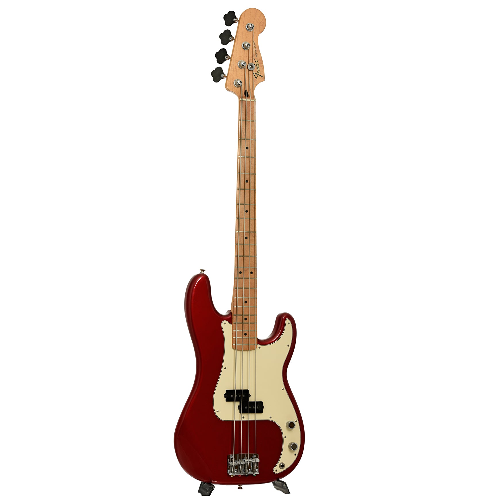 Full front and side of Fender Standard Precision Electric Bass