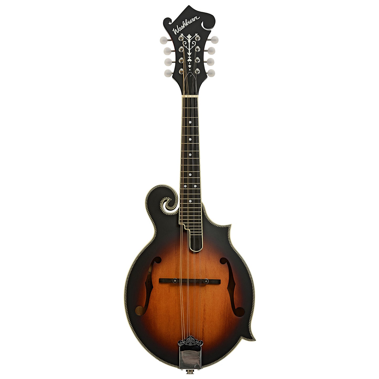 Full front  of Washburn M3SE F-Style Acoustic-Electric Mandolin
