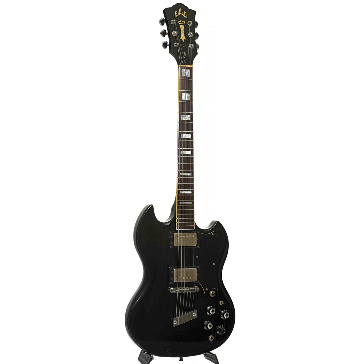 Full Front & Side of Guild S-100 Electric Guitar