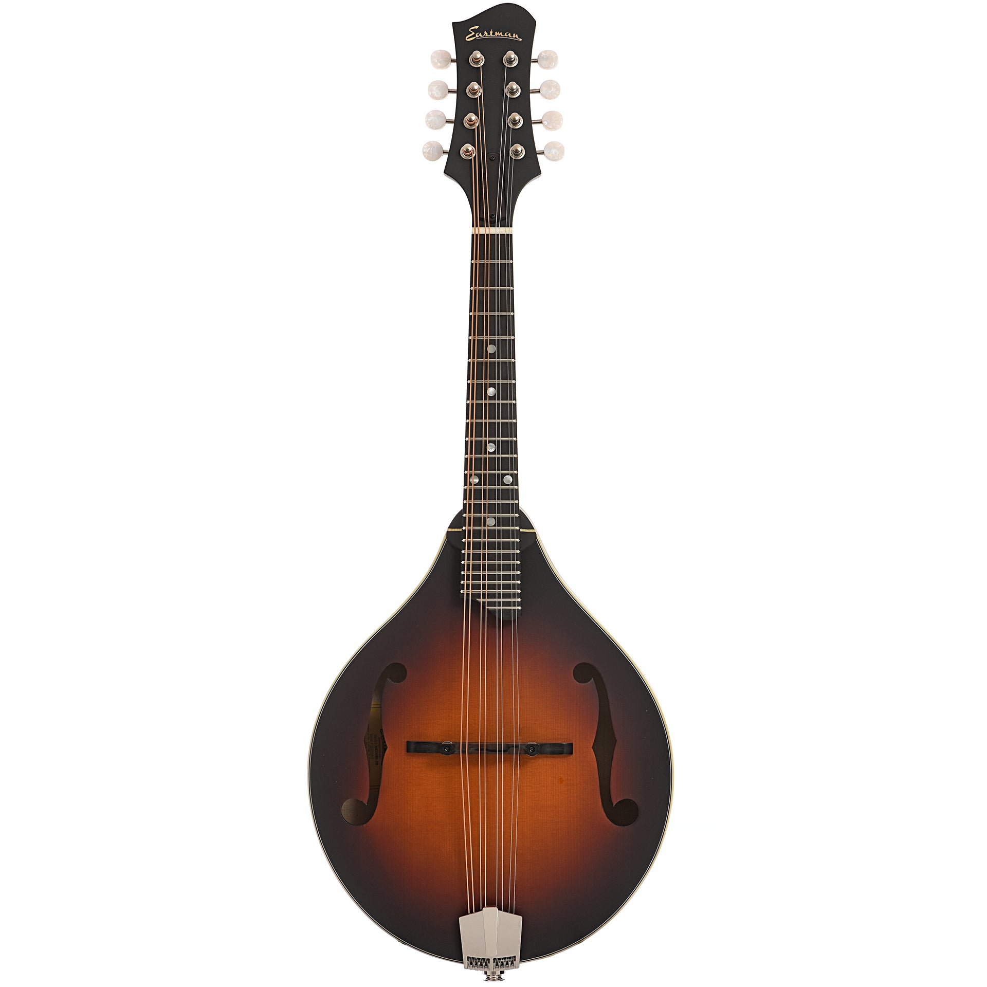 Full front of Eastman MD305E-SB Mandolin, Sunburst