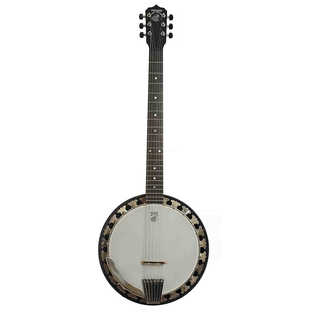 Full Front of Deering Boston 6 Banjo-Guitar