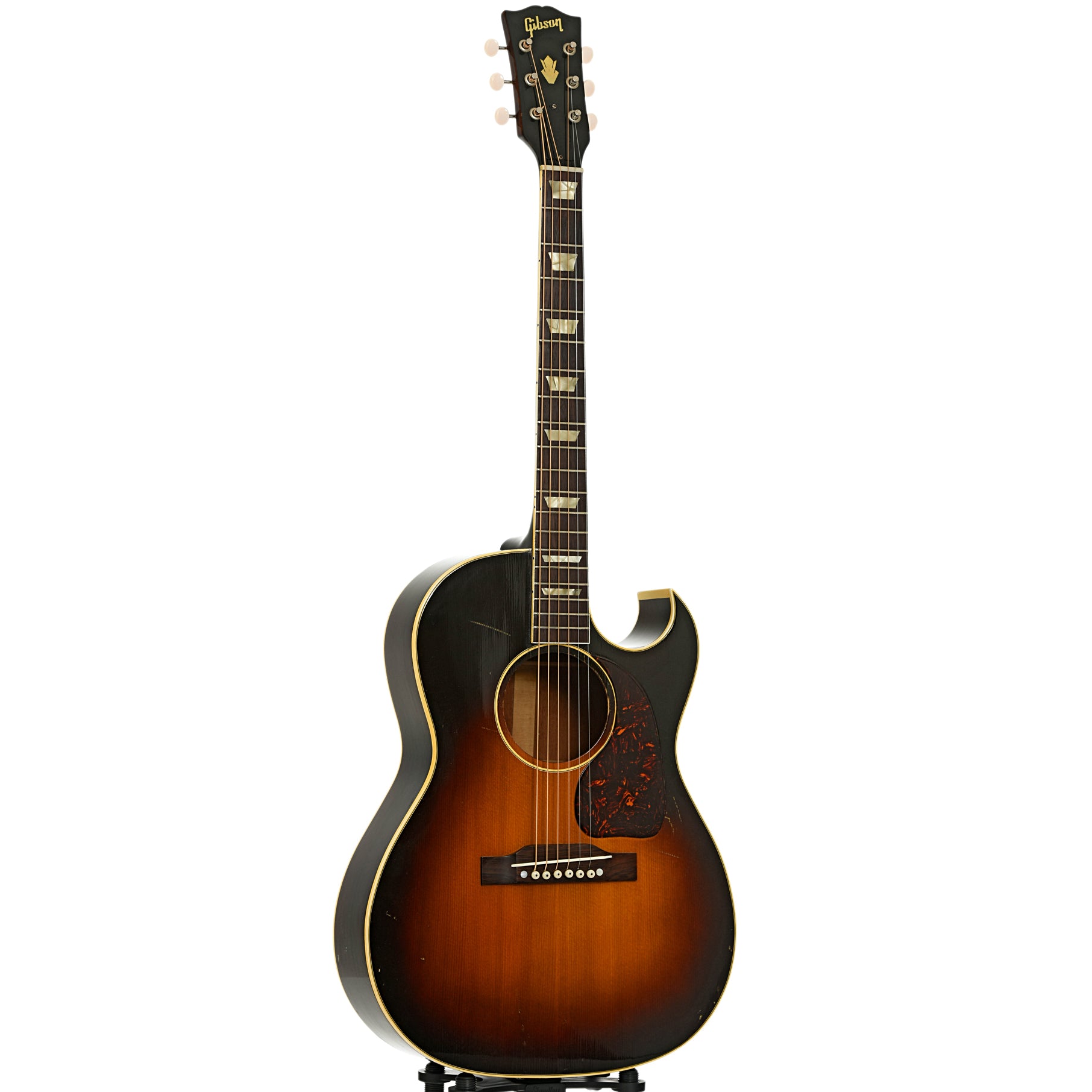Full front and side of Gibson CF-100 Acoustic Guitar