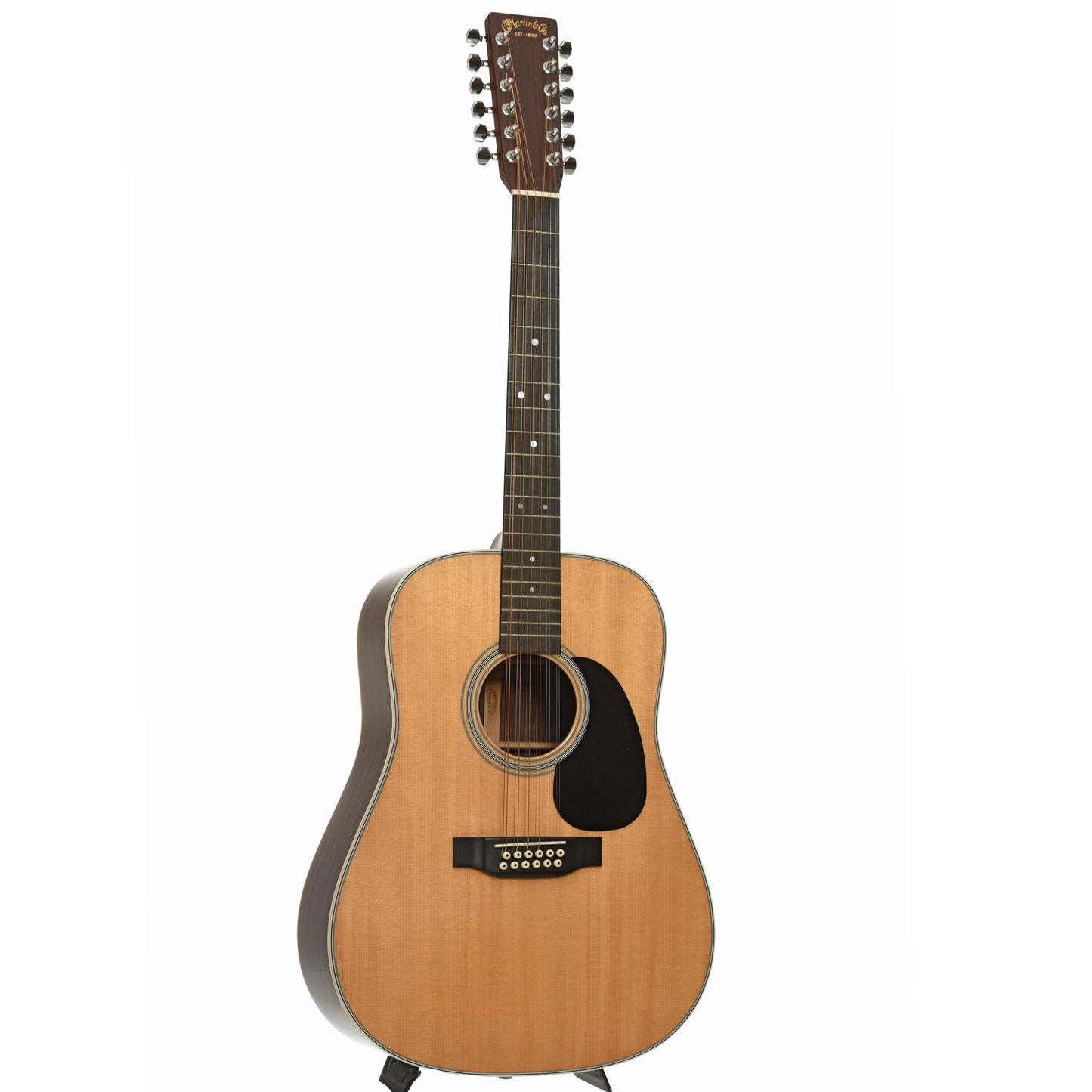 Full front and side of Martin D-12-28