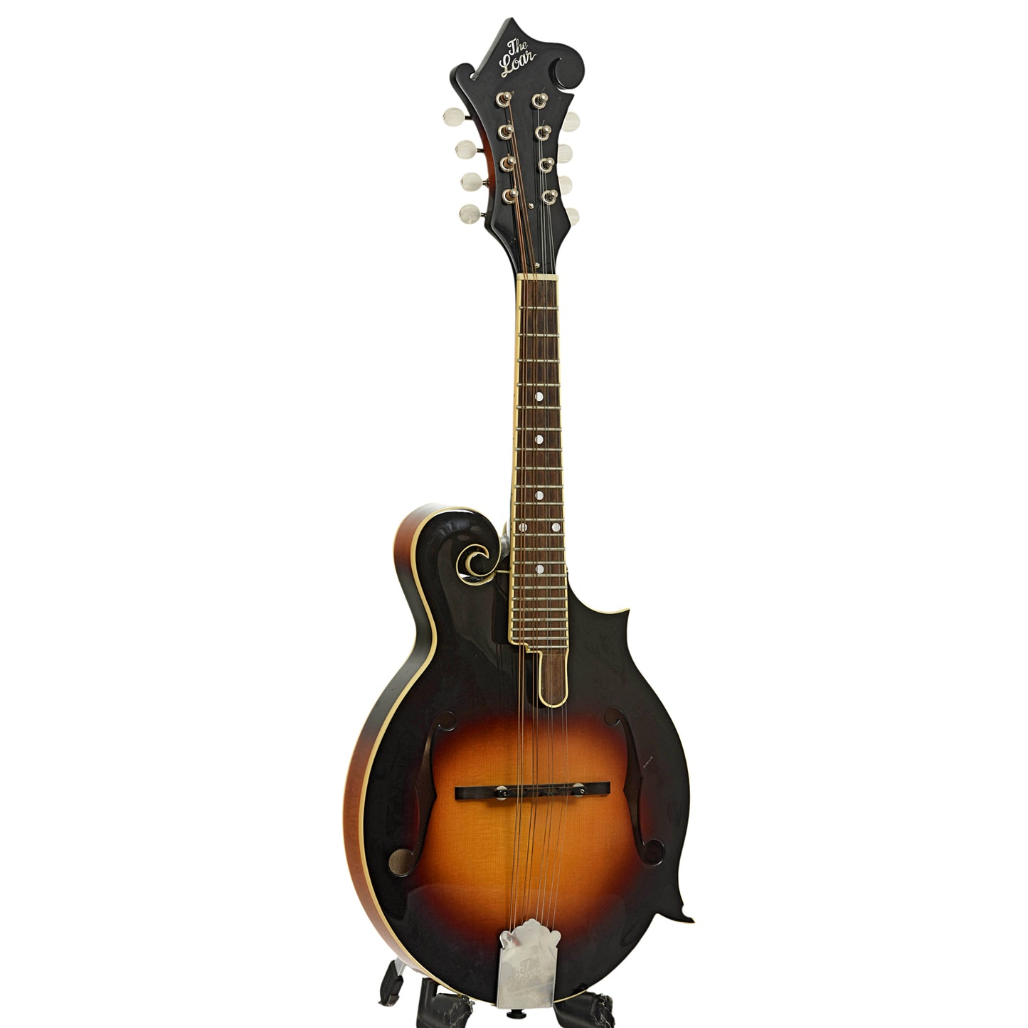 Full front and side of Loar LM-520-VS Performer F-Style Mandolin