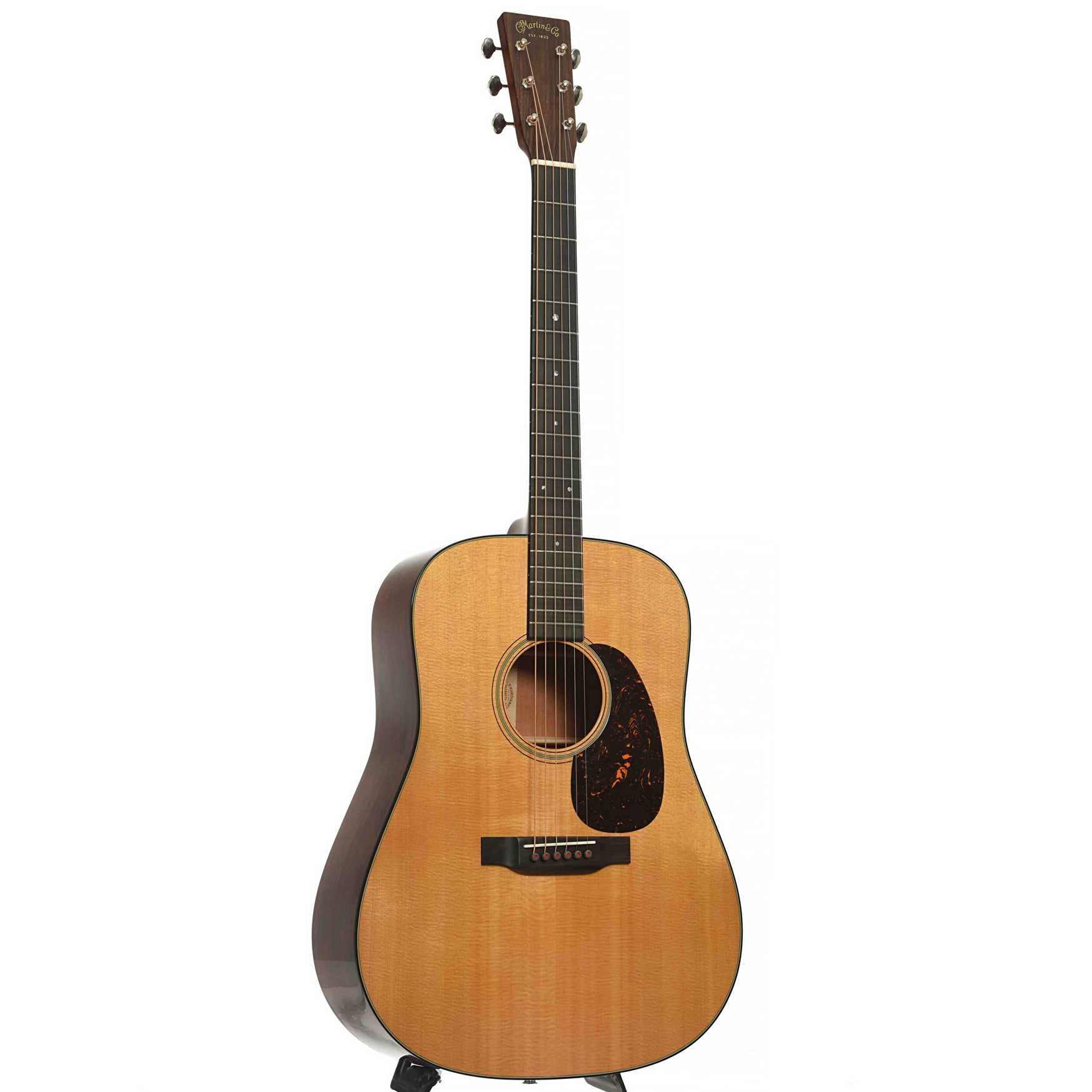 Full front and side of Martin D-18