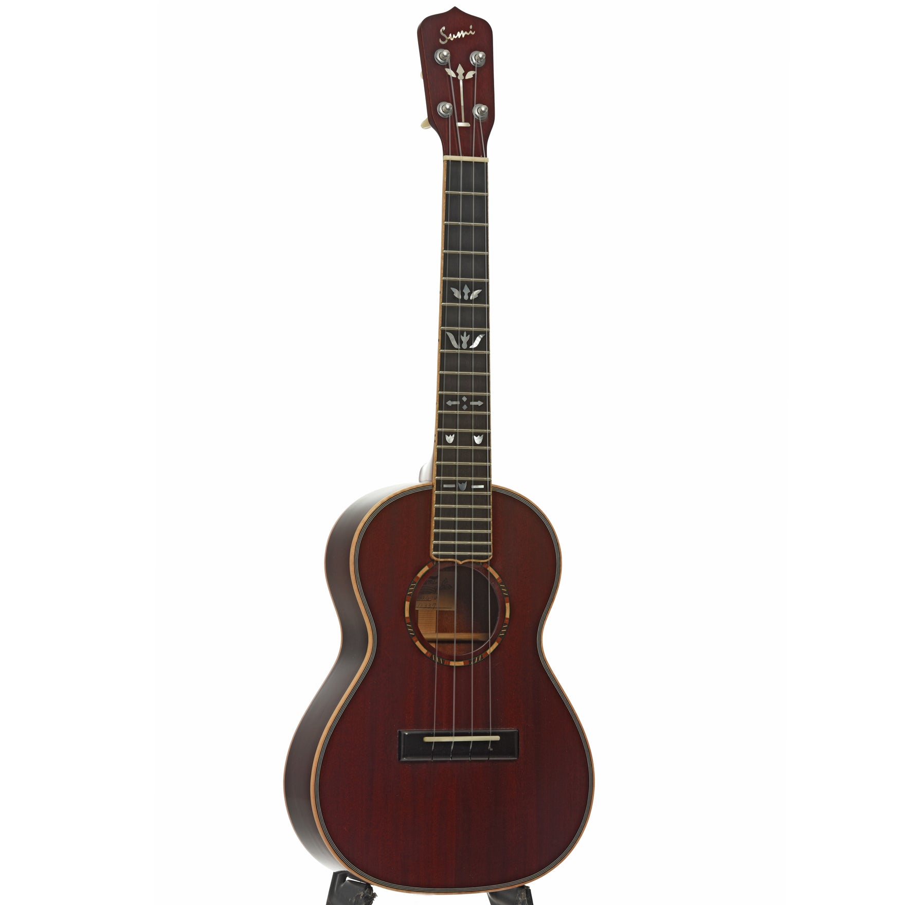 Full front and side of Sumi GT3M Tenor Ukulele  