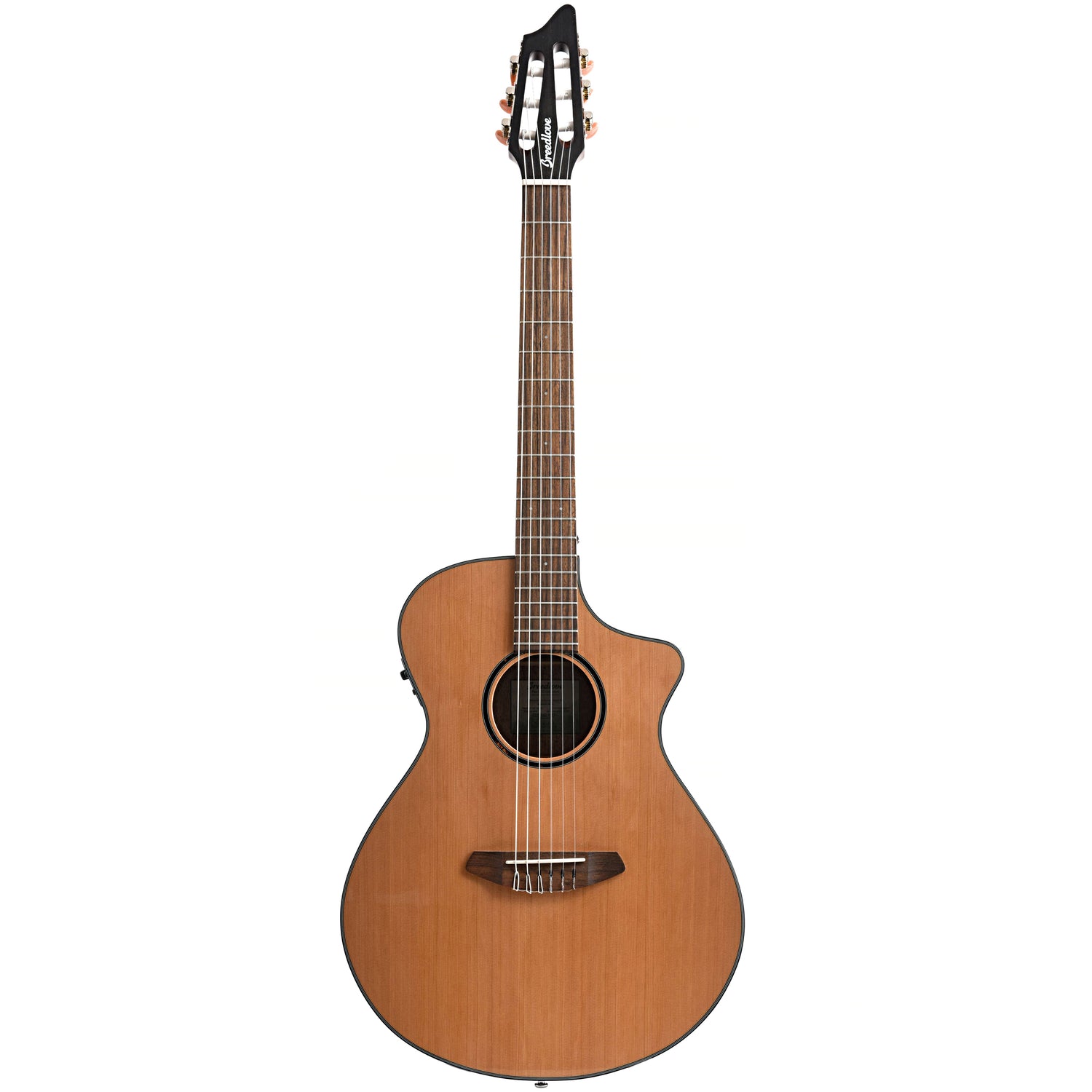 Full front of Breedlove Eco Collection Discovery S Concert Nylon CE Red Cedar