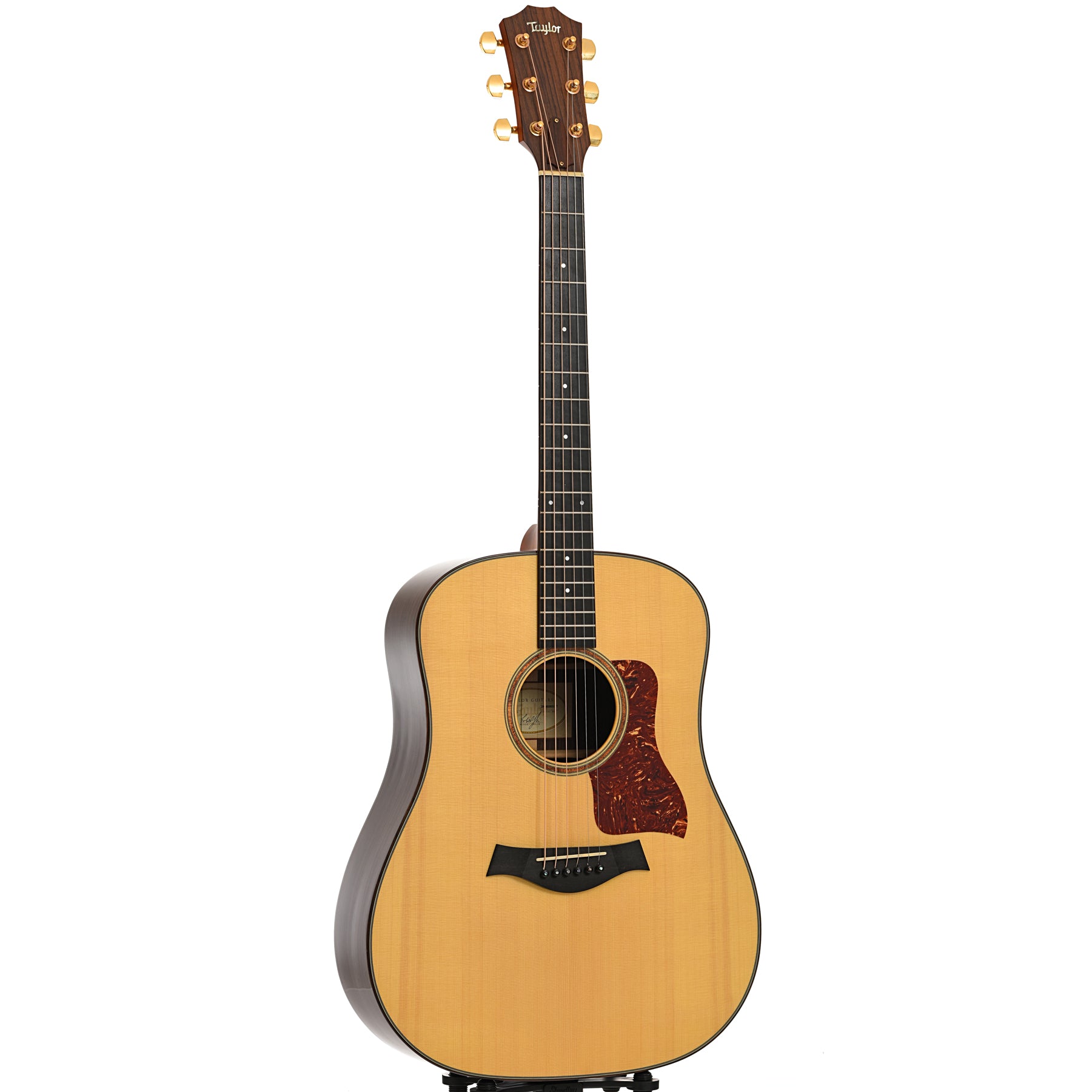 Full front and side of Taylor 710 Acoustic Guitar 